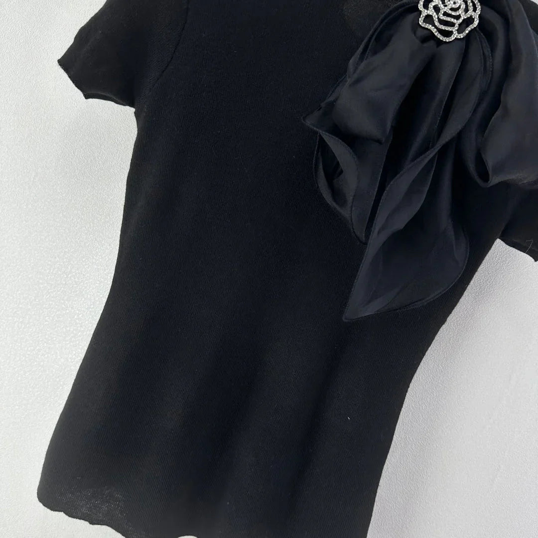 Chanel 2026 Bow Tie Short-Sleeve Shirt Viscose 361048