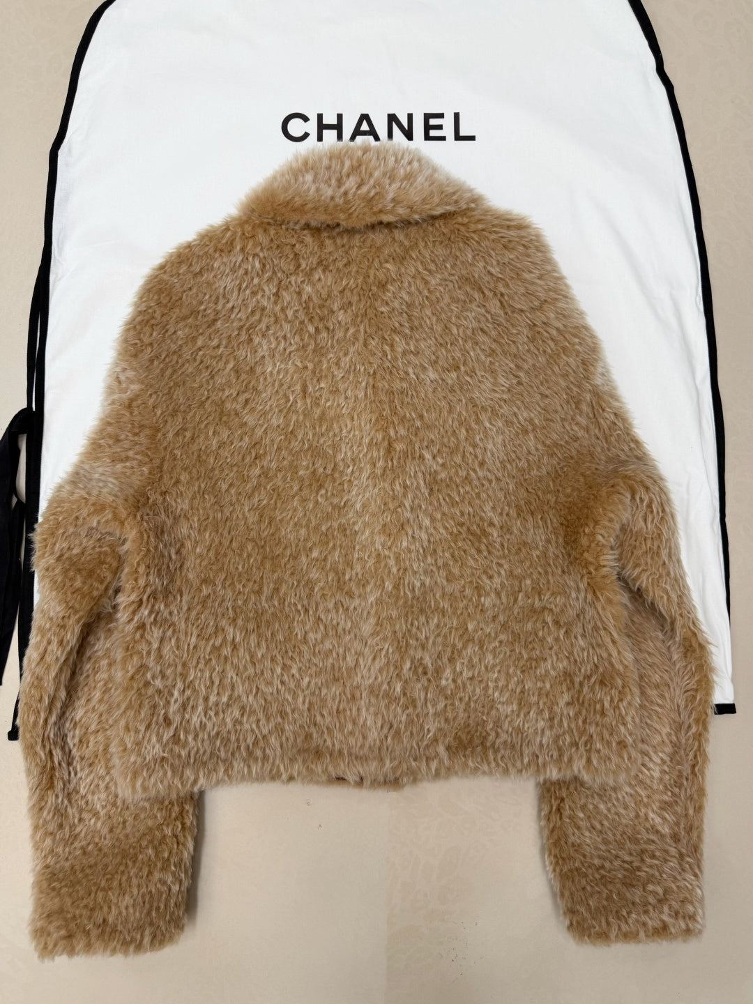 Chanel 2026 Jacket Camel Shearling Faux Fur 435597