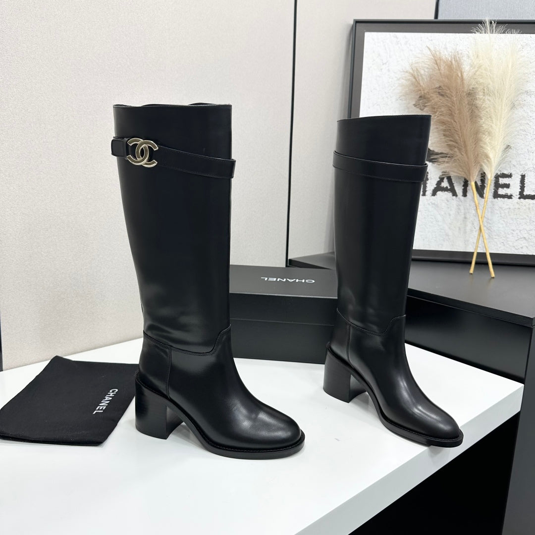 CC FW 2026 Long Boot Black Cowhide 925682