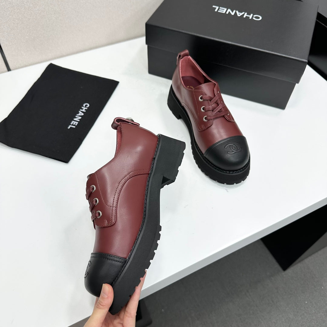 CC 26s Derby Loafer Black Burgundy Cowhide 925710