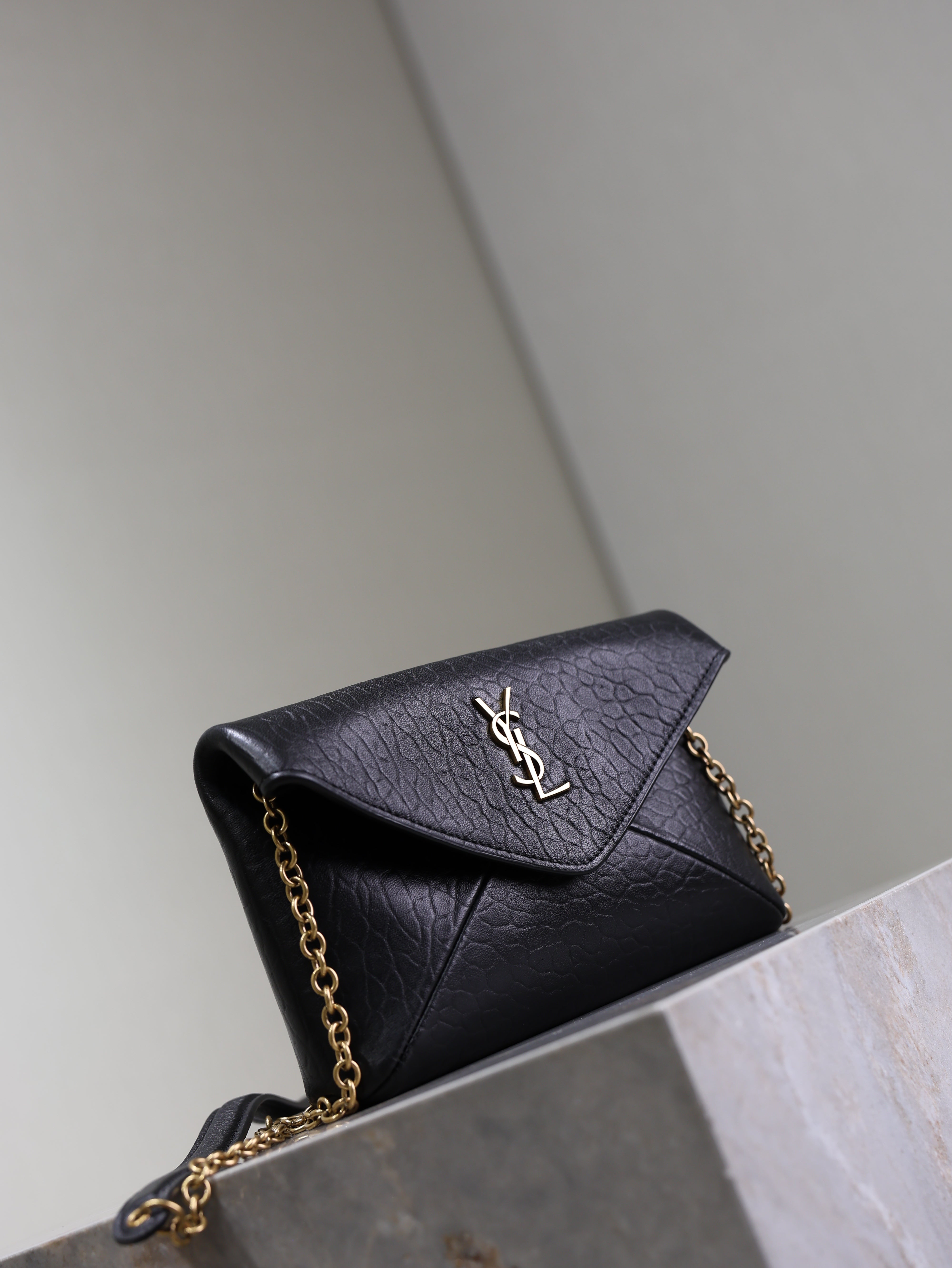 Prada Calypso Bag 19cm Black Elephant Leather