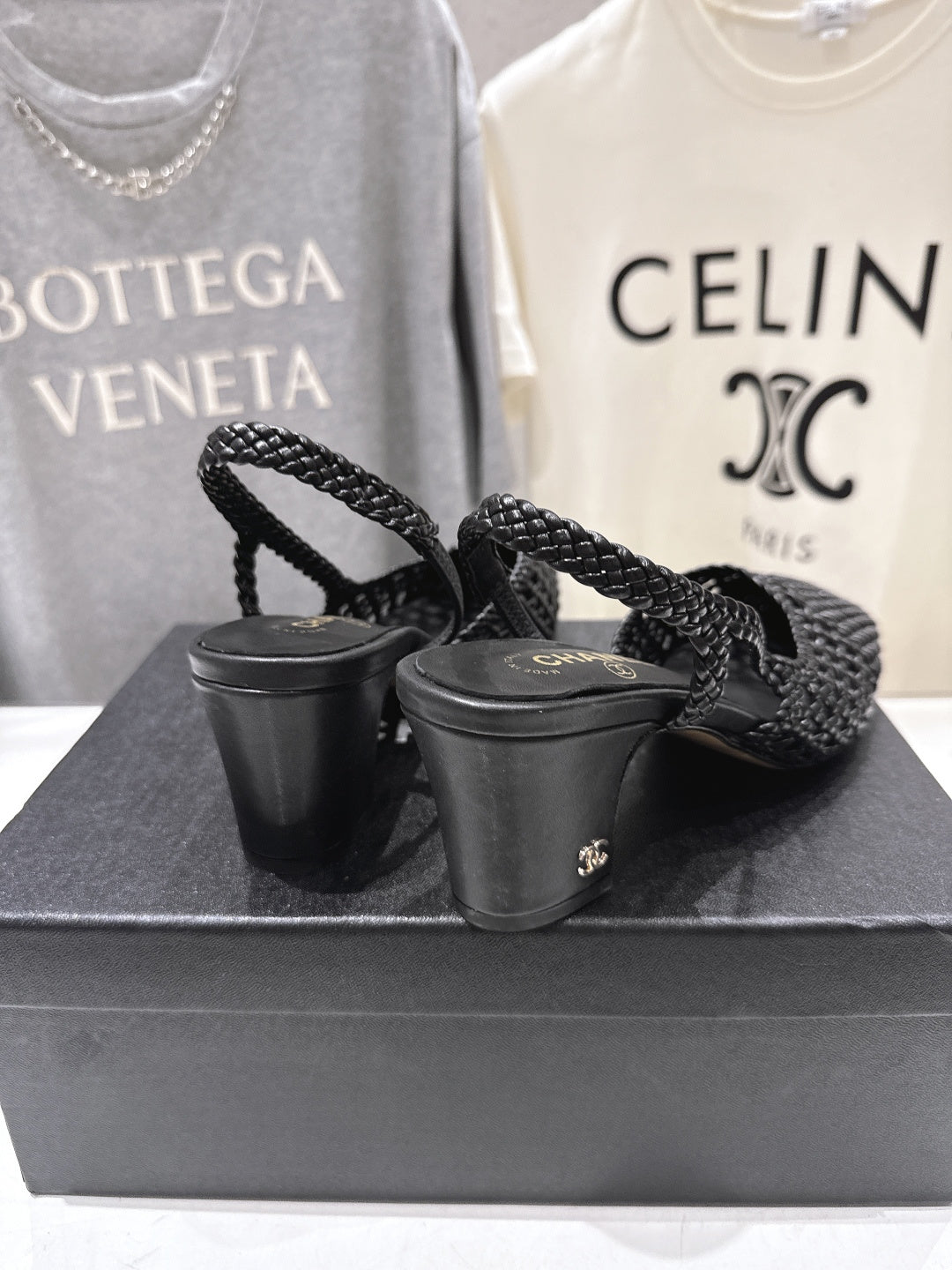 CC 26s Slingback 6.5cm Black Distinct Woven 888095