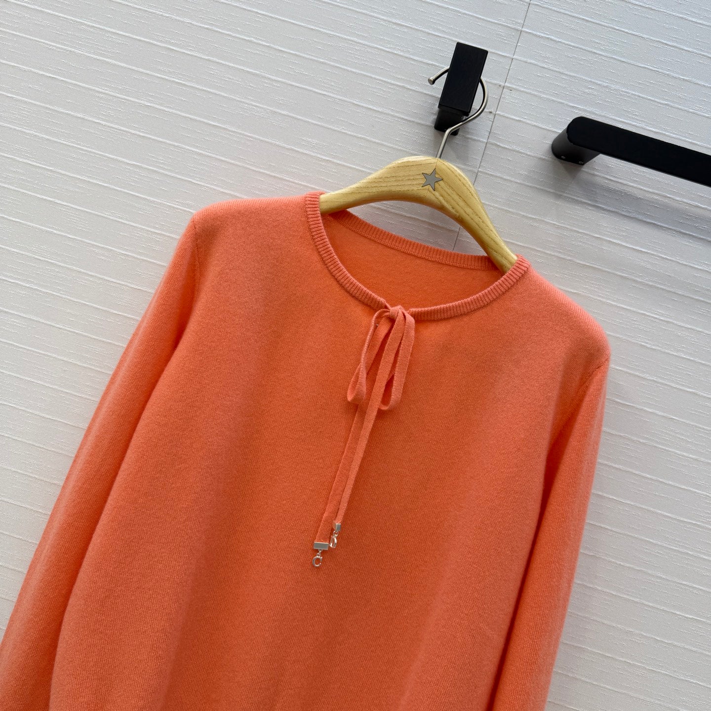 CD Tie-neck Sweater Pink Cashmere 402876