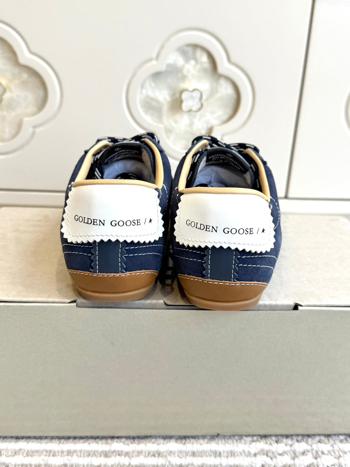 GGDB Sneakers Navy Suede White Star 122369