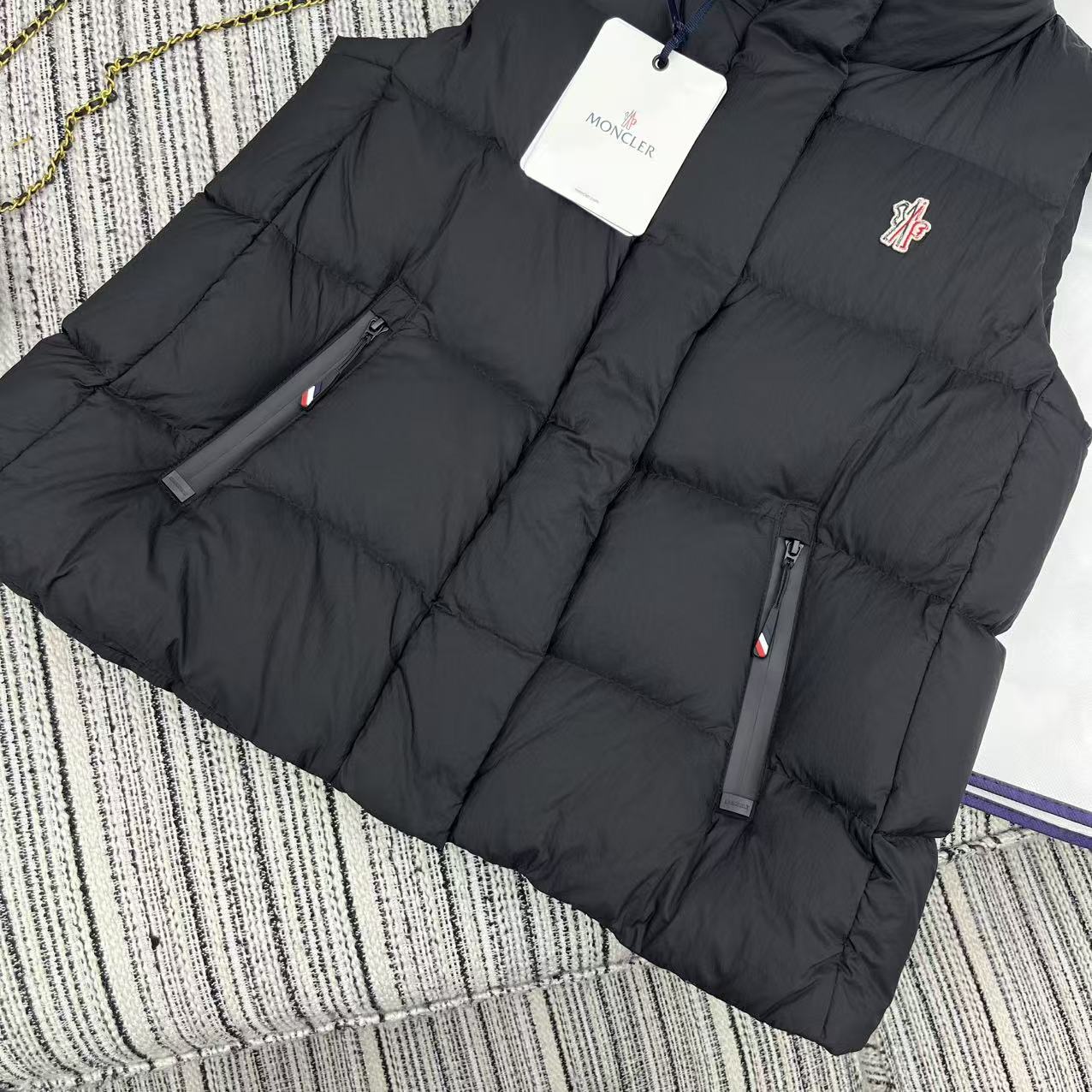 MC Baise Down Gilet Black Polyamide Nylon