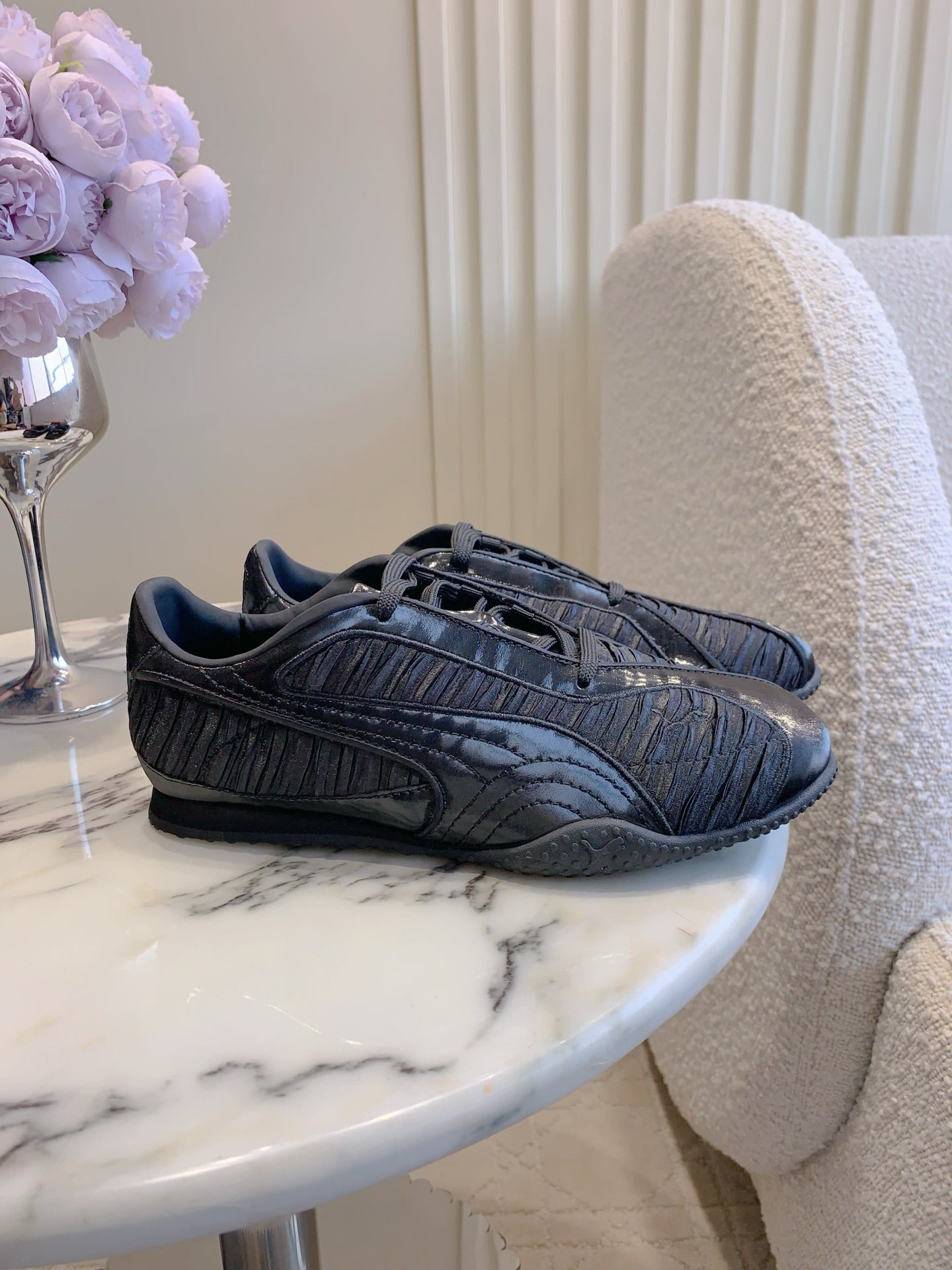 Puma Bella V2 Lustrous Black Satin 615458