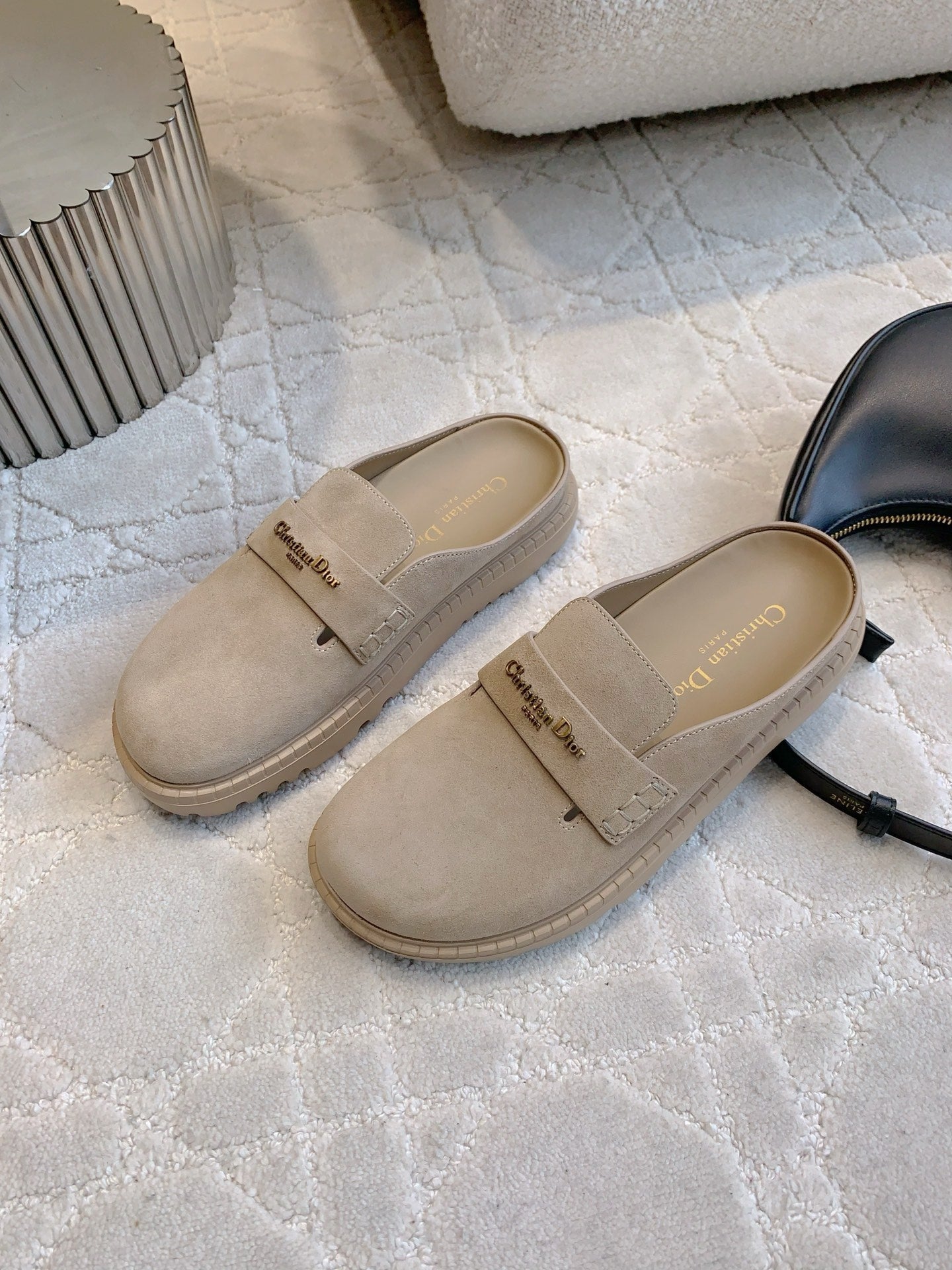 Dior Boy Mule Light Taupe Suede 615462
