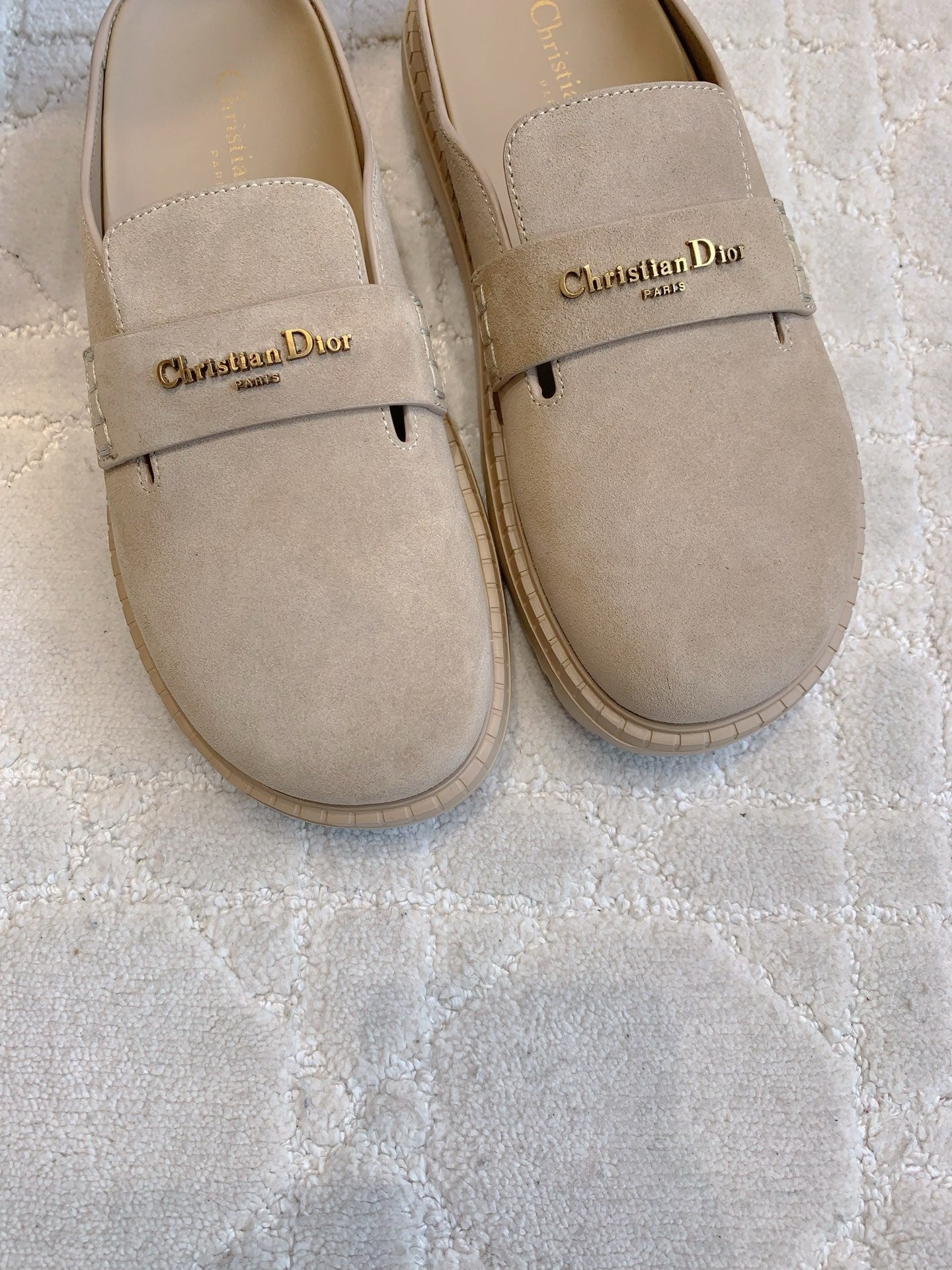 Dior Boy Mule Light Taupe Suede 615462