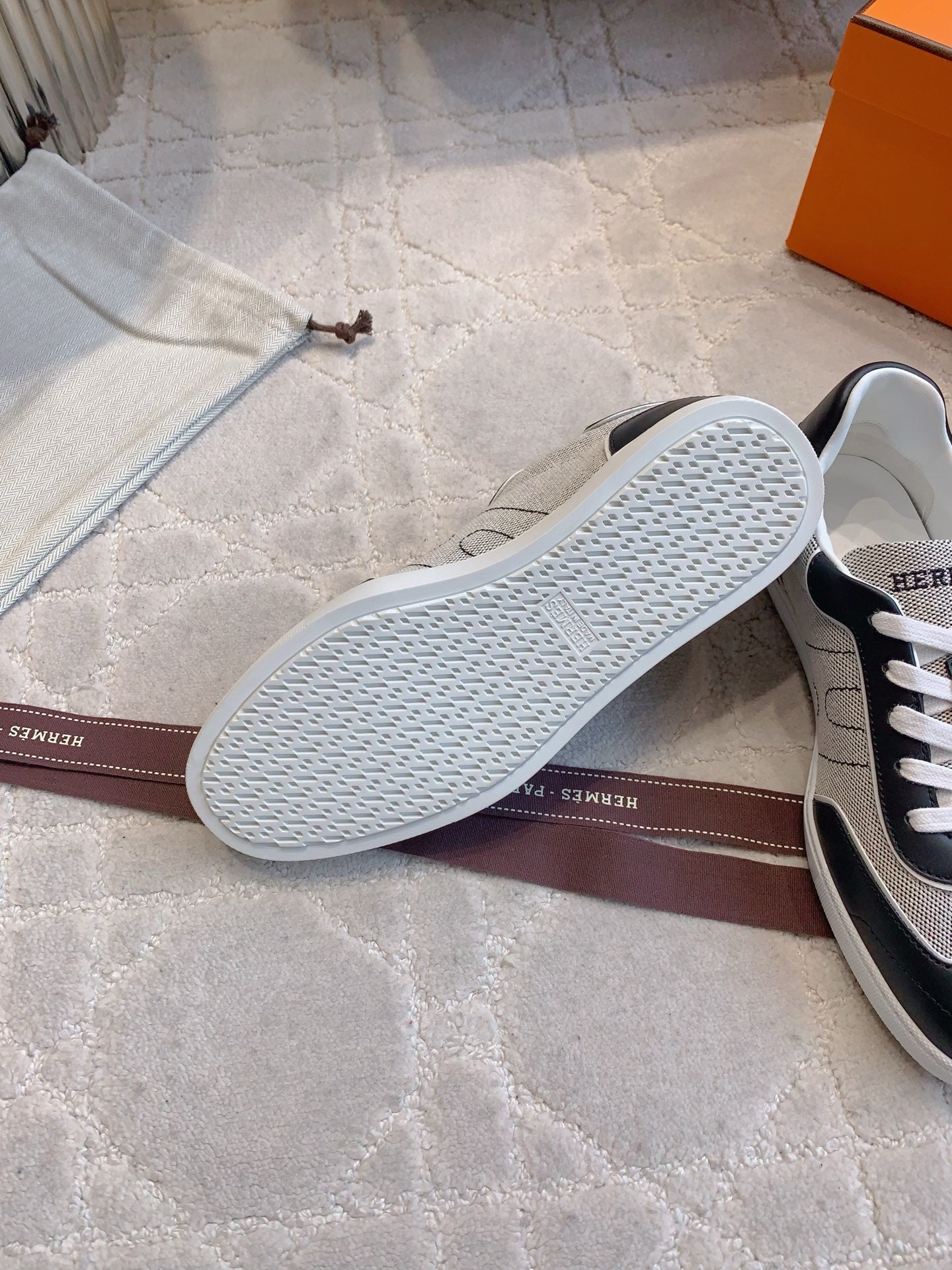 HM Match Sneaker Dark Blue Cotton Lambskin 615225