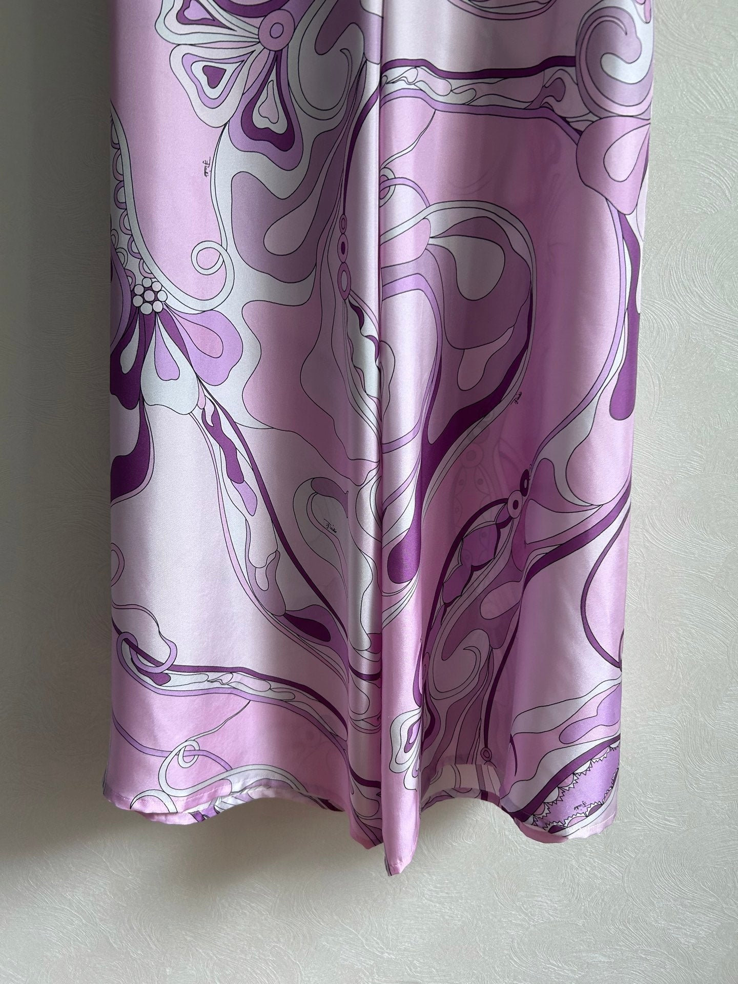Pucci 26s Stella-Print Silk Pant Light Pink Silk 391066