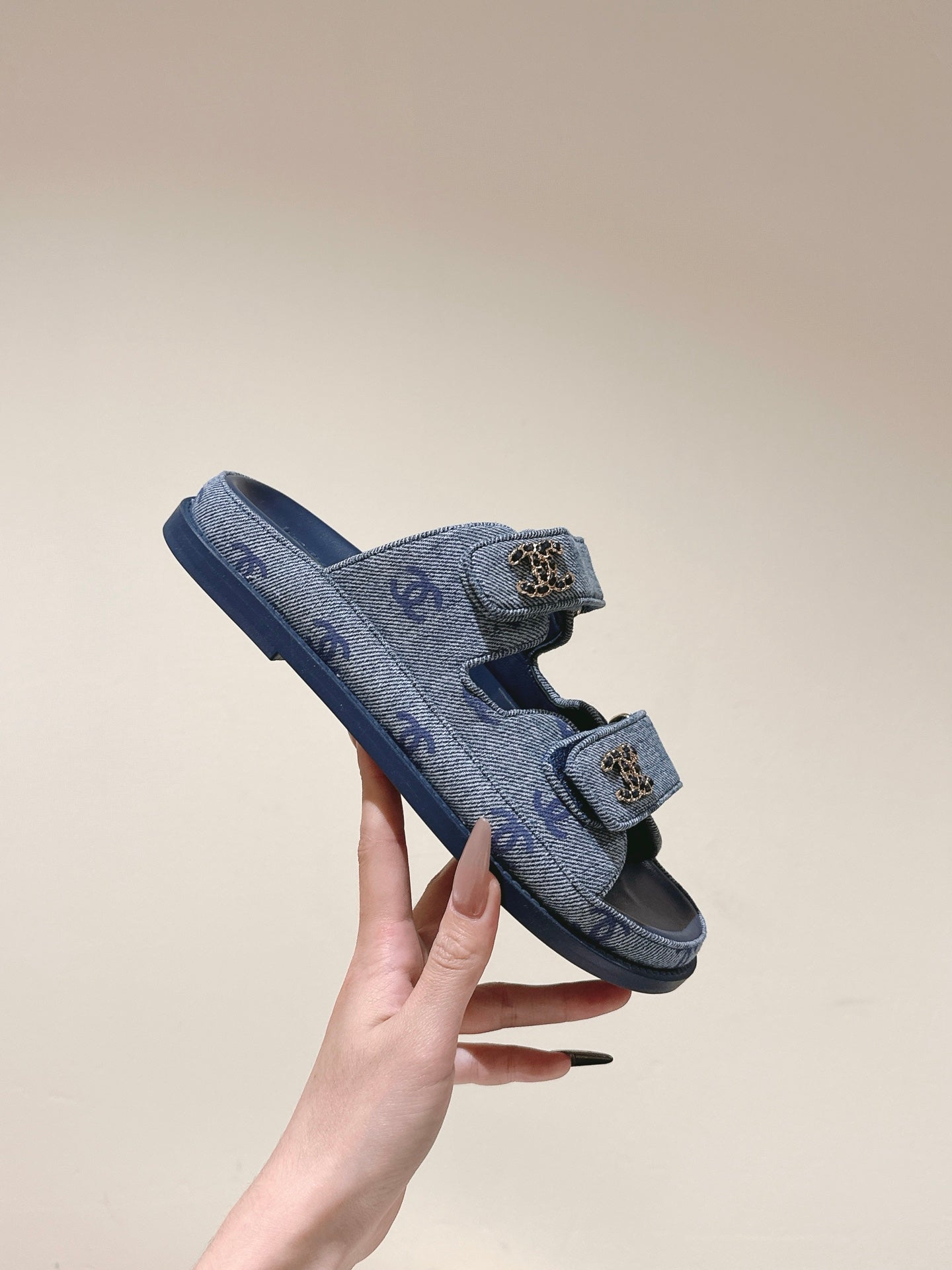CC 25C Dad Sandals Mule Blue Denim 462220