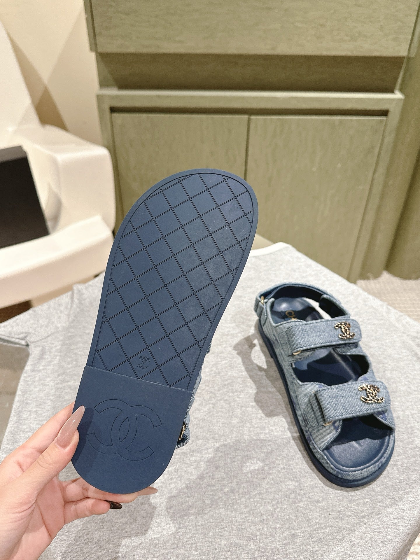 CC 25C Dad Sandals Blue Denim 462227