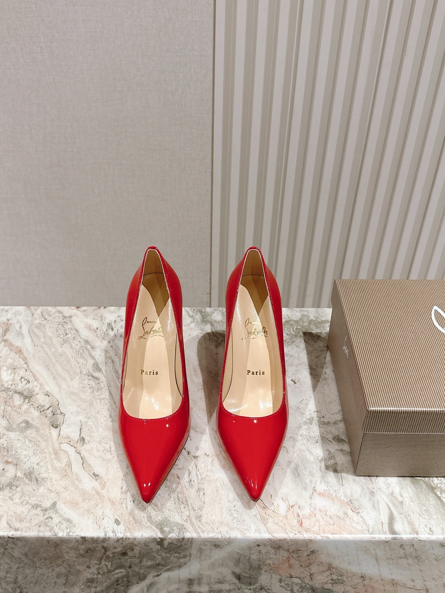 CL 25s So Kate Pumps 95mm Red Patent Leather 446680