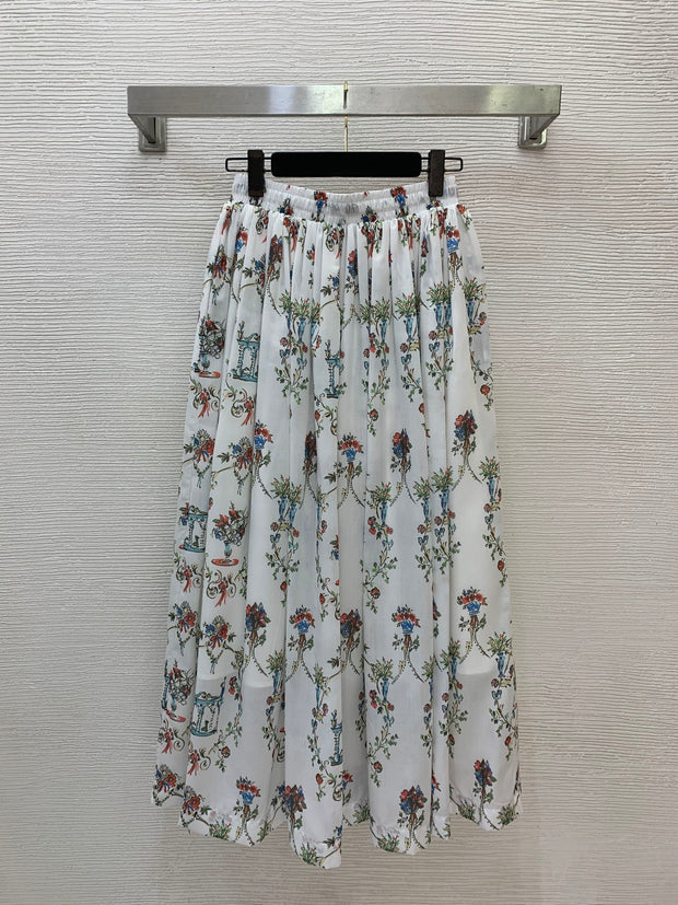Dior 2026 Midi Skirt Multicolors Cotton 411783