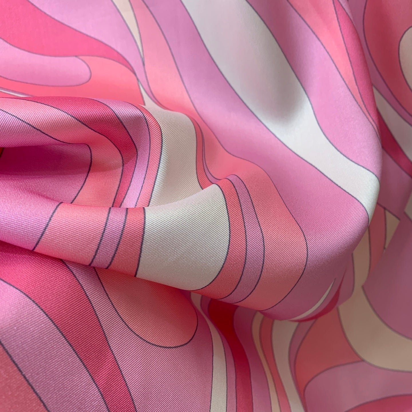 Pucci 26s Top Midi Skirt Silk Twill Fabric 406405