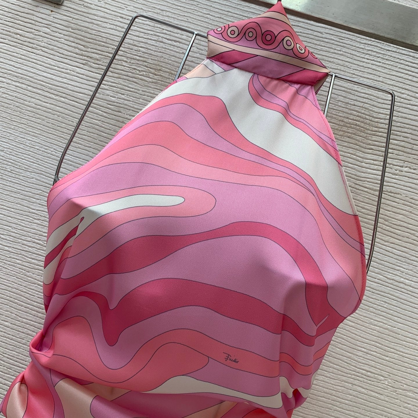 Pucci 26s Top Midi Skirt Silk Twill Fabric 406405