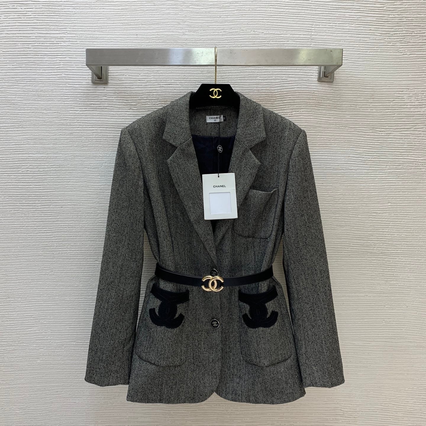 CC 26s Blazer Grey White Tweed 406355