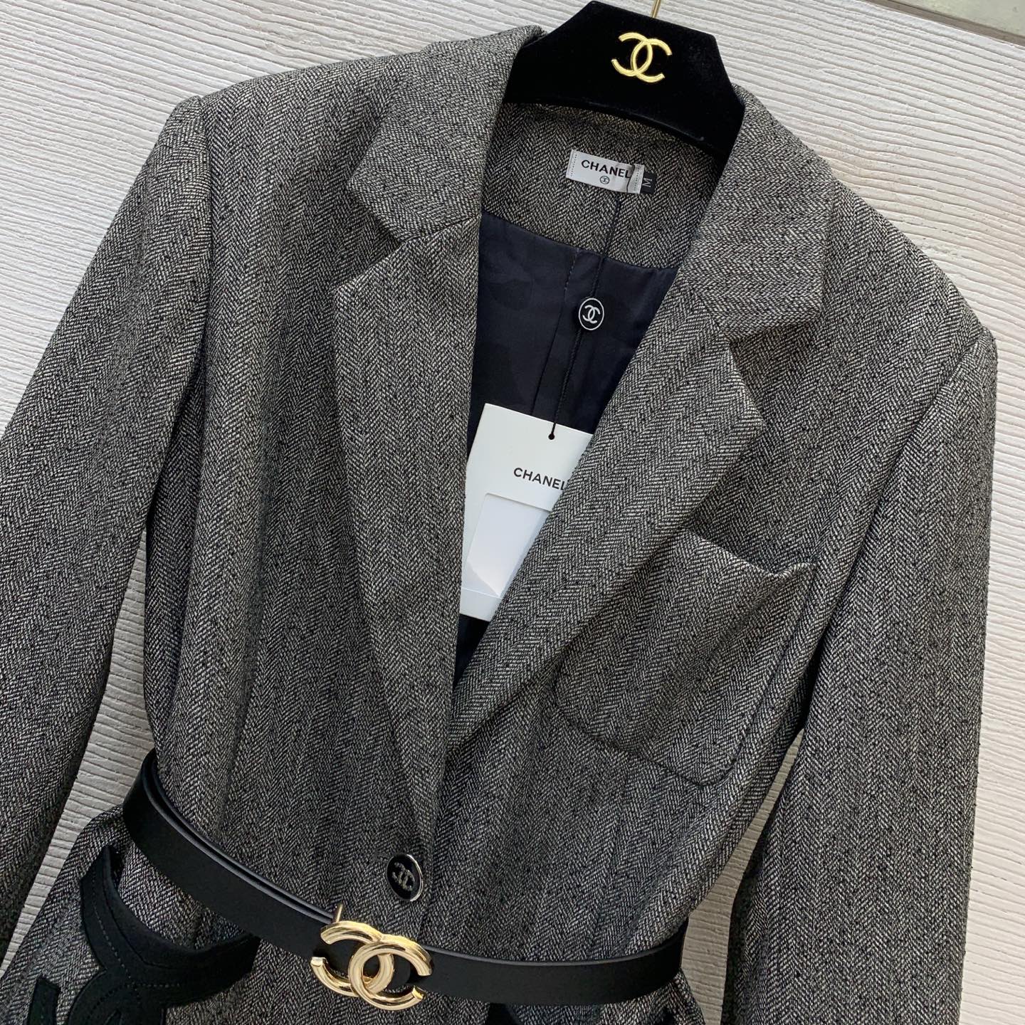 CC 26s Blazer Grey White Tweed 406355