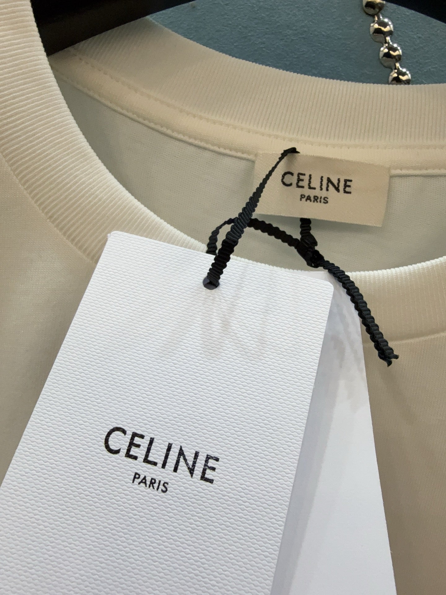 Celine Triomphe Embroidery T-shirt Cotton 351310