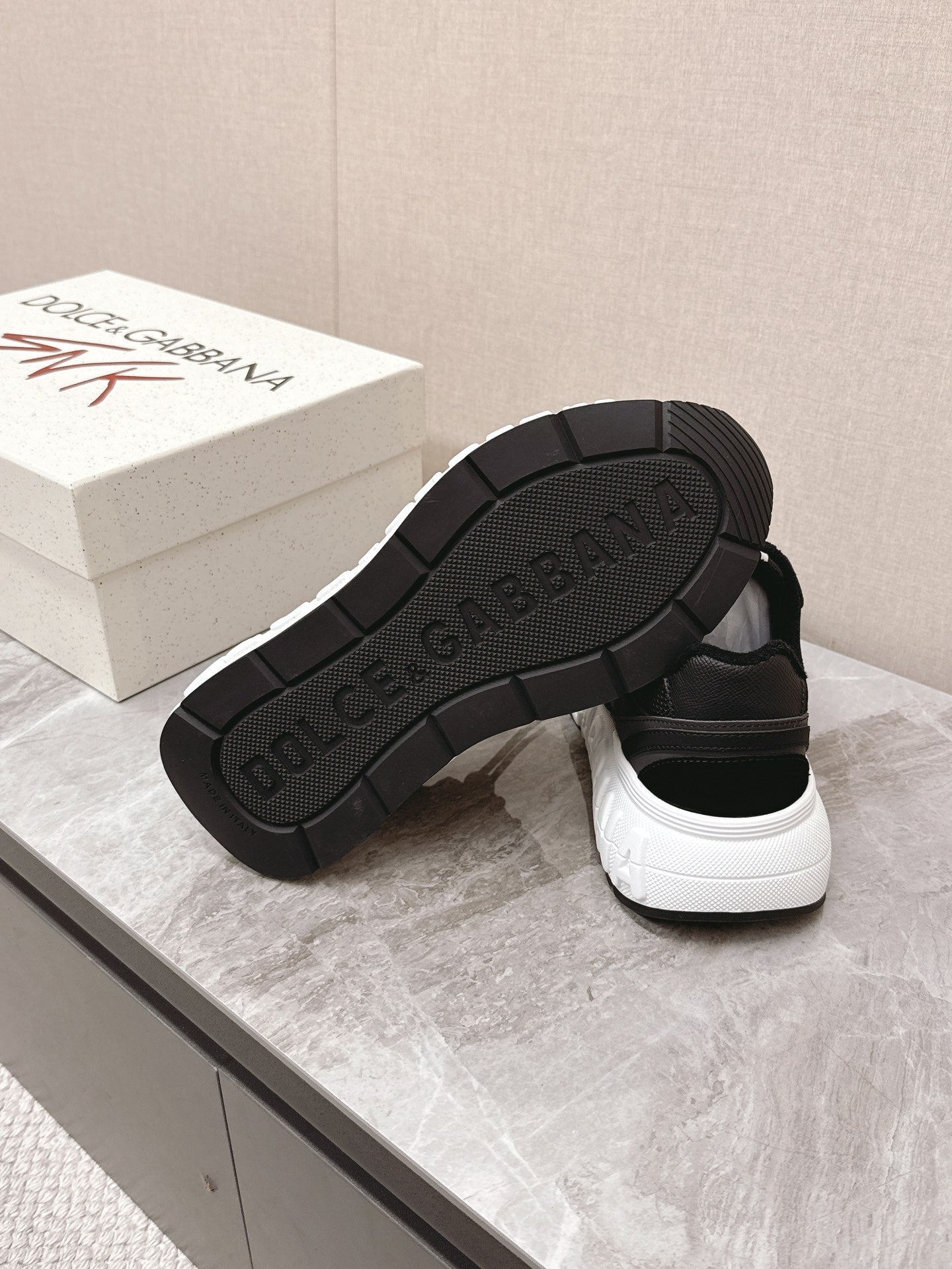 DC Chunky Sneakers Black Cowhide & Mesh Lining 339130