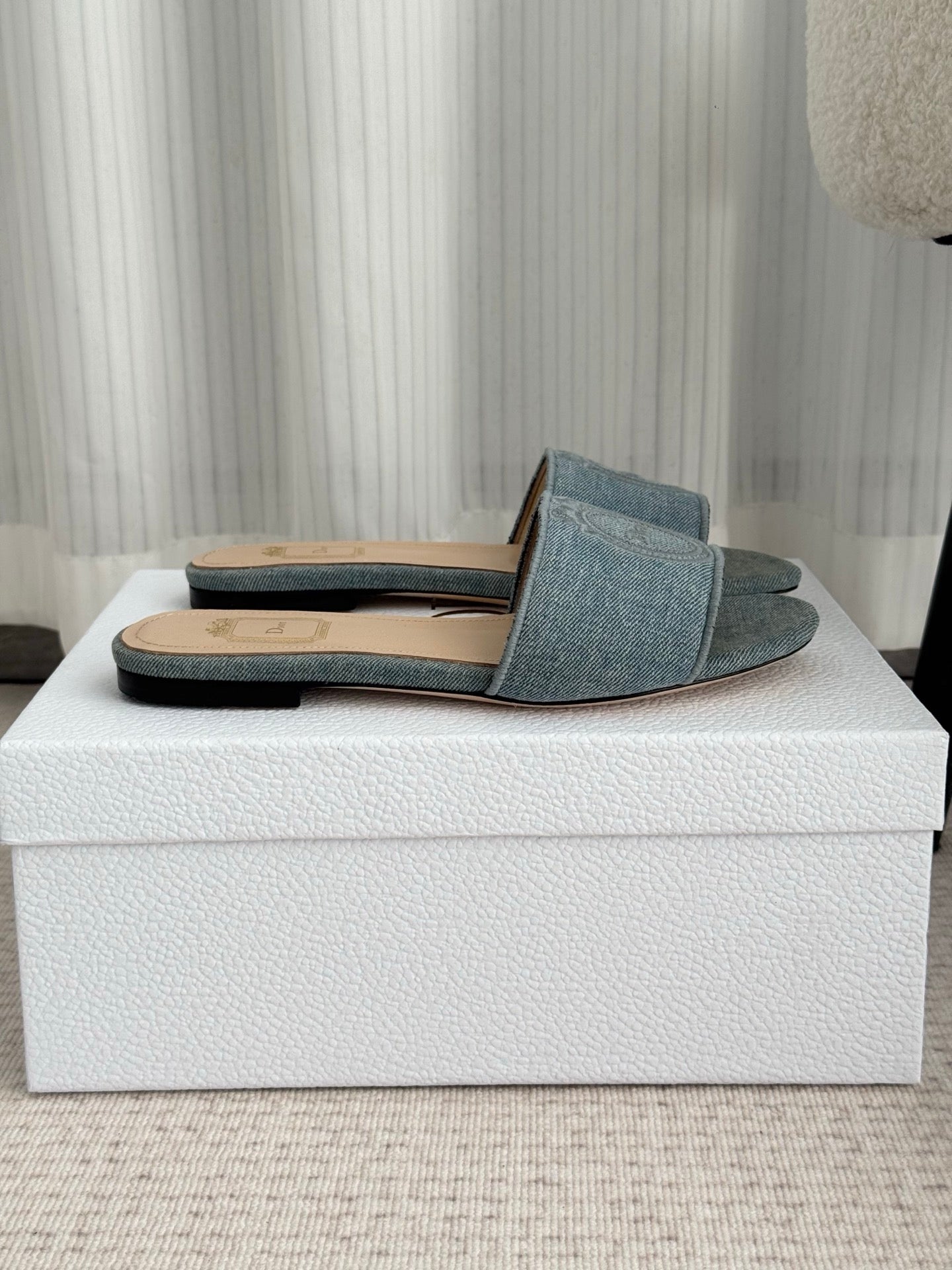 CD Médaillon Slide Flat Wash Blue Denim 849733