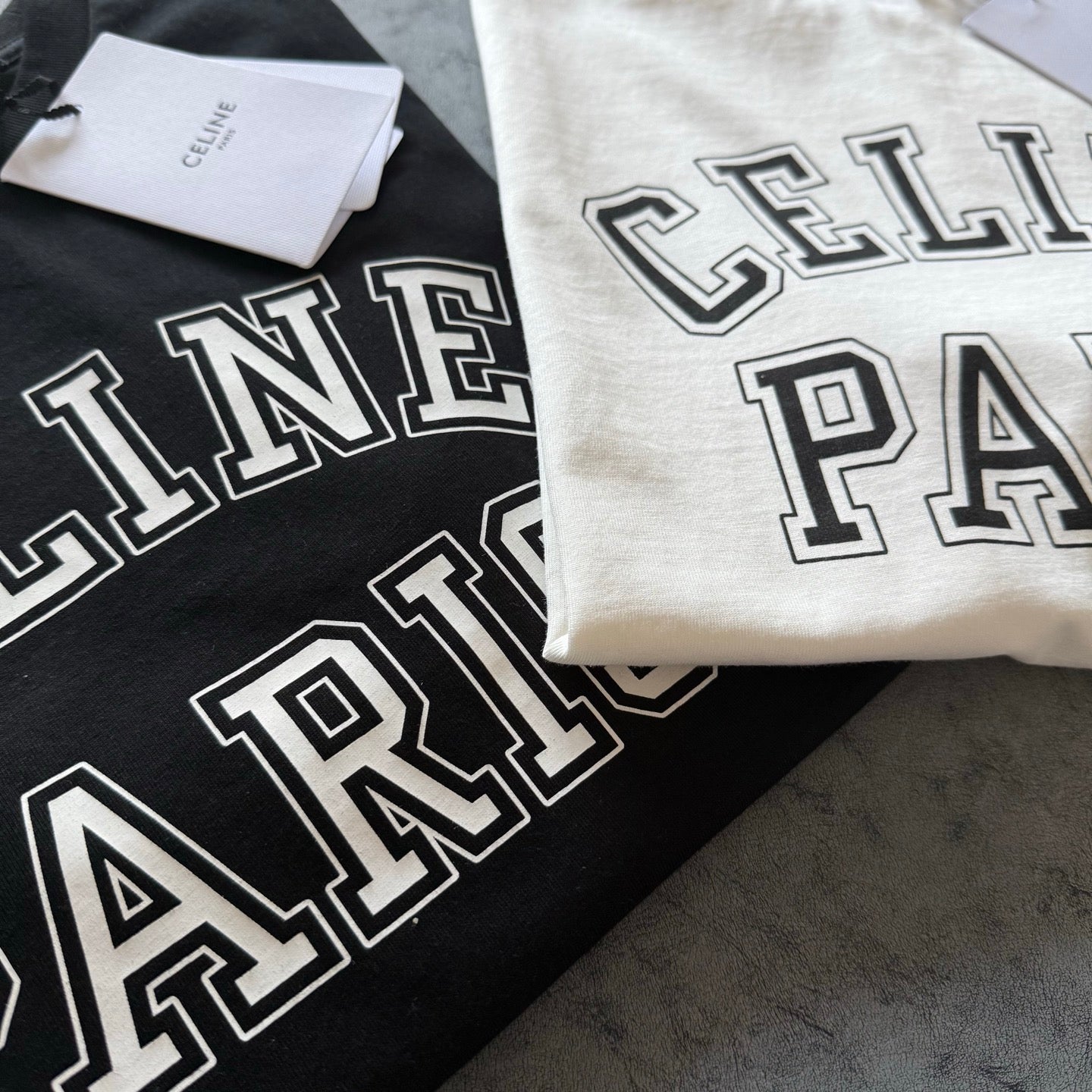 Celine SS26 Letter Print Short-Sleeve Tee Cotton 350456