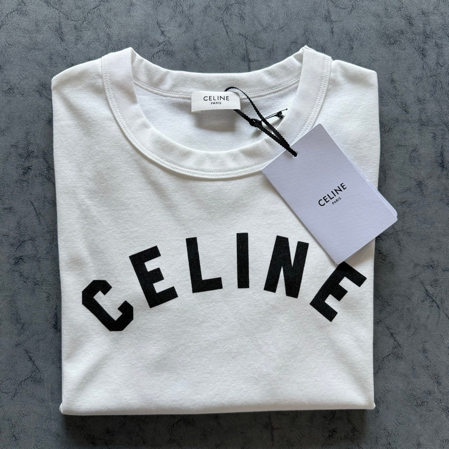 Celine SS26 Slim Fit Short-Sleeve Tee Cotton 350459