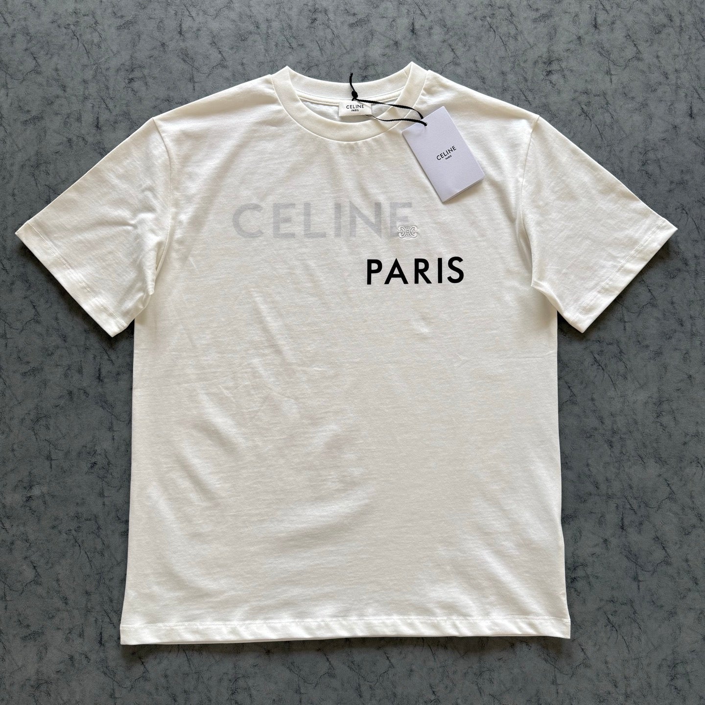 Celine SS26 Double Layered T-Shirt White Cotton 350462