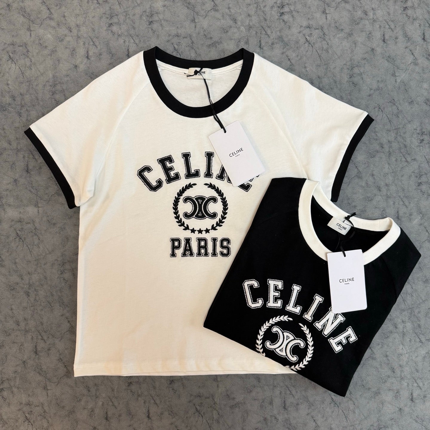 Celine SS26 Fitted short-sleeved T-shirt Cotton 350428