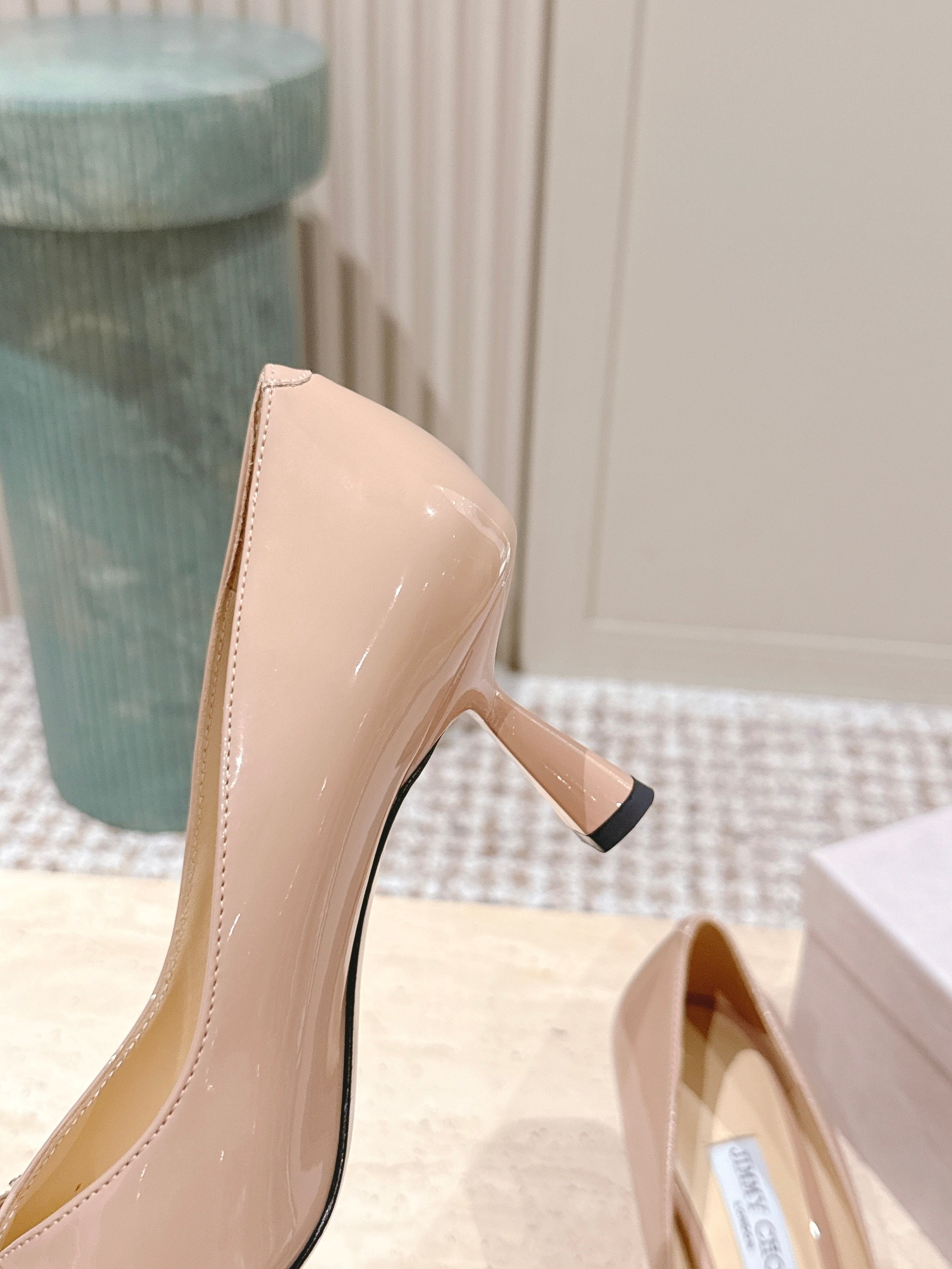 Jimmy 25 Amita Pump 65mm Ballet Pink Cowhide & Sheepskin 431863