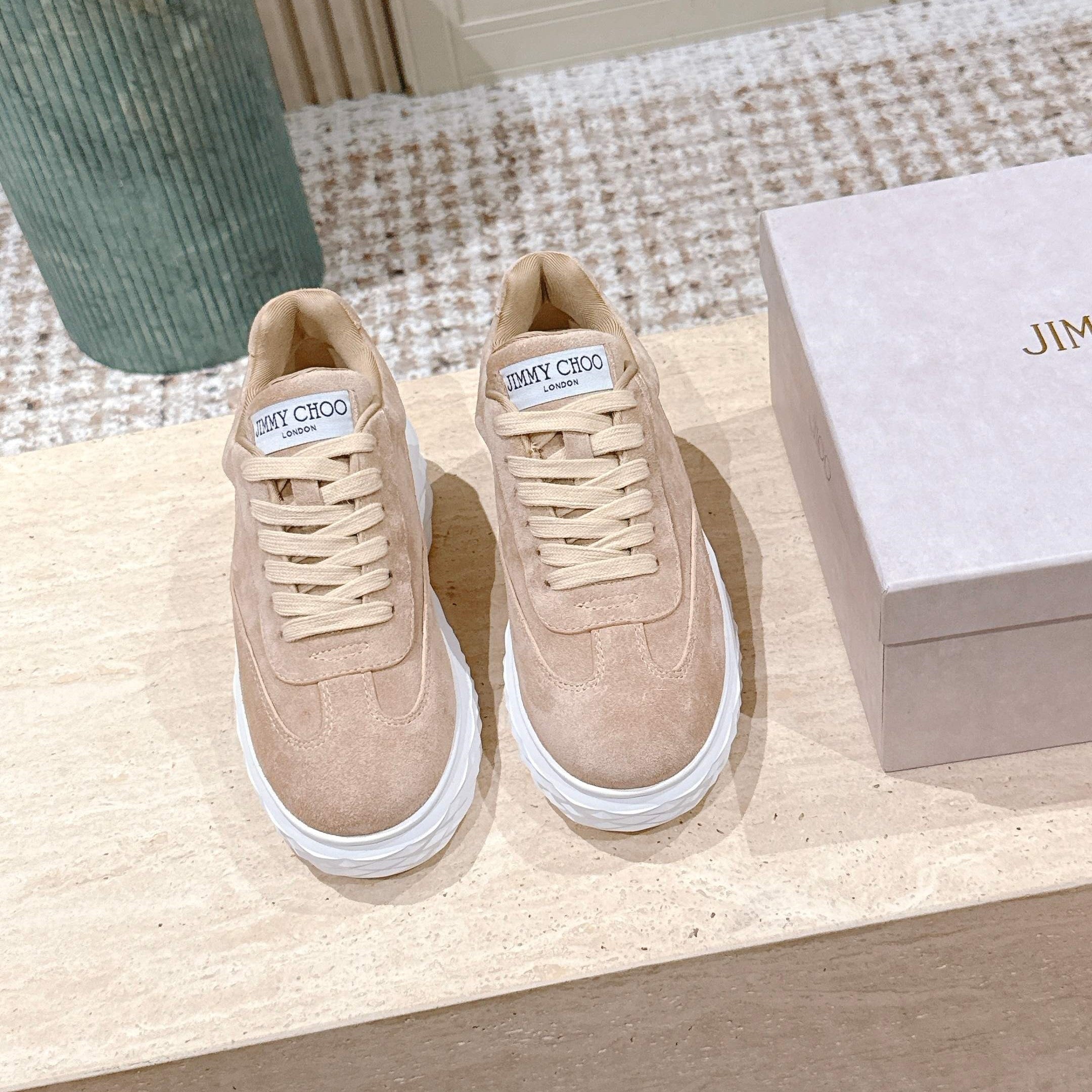 Jimmy JC x Malbon Diamond Maxi Sneaker Beige Suede Rubber 431883