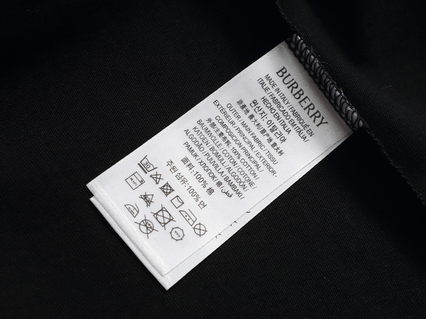 Burberry Men Oversized T-Shirt Black Cotton
