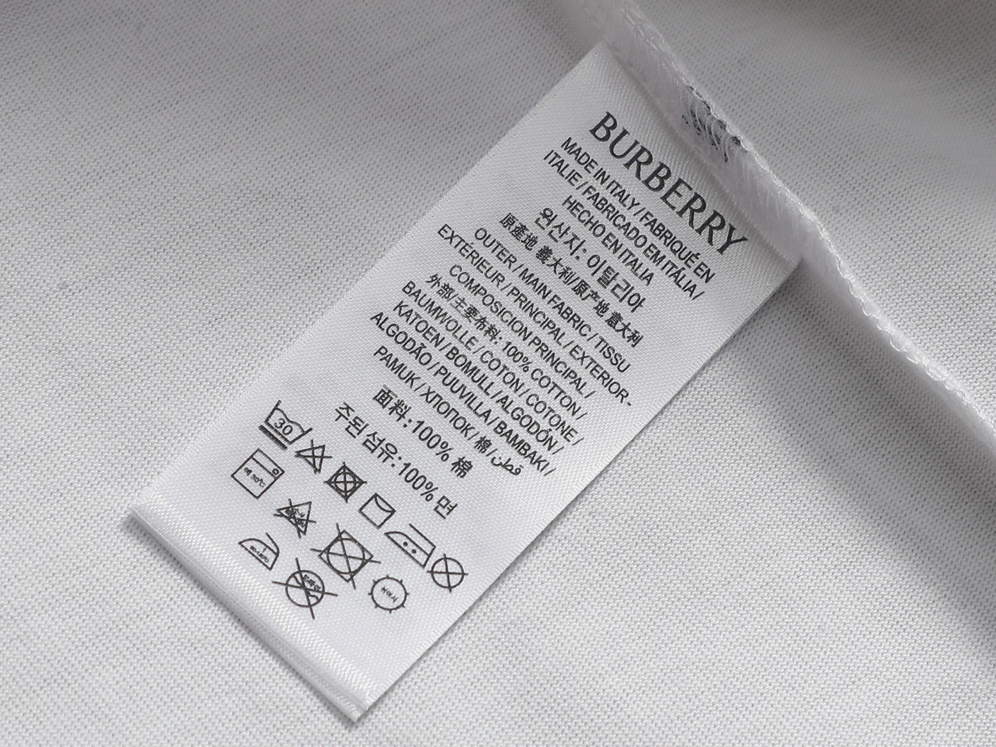 Burberry Men Oversized T-Shirt White Cotton