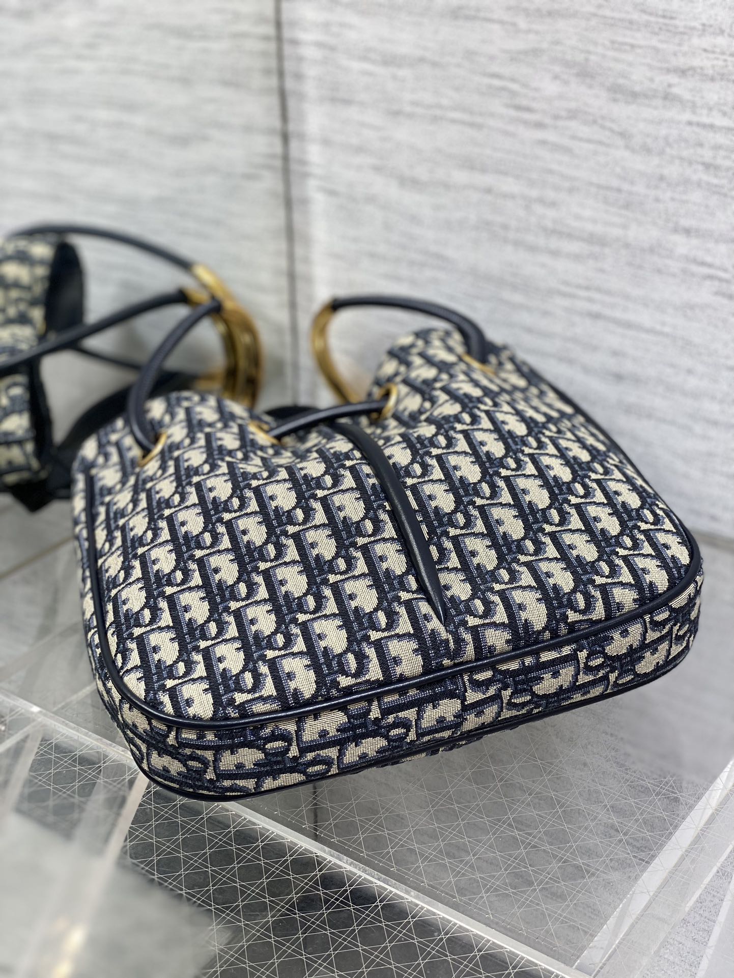 meidum cd nolita 27cm blue oblique jacquard