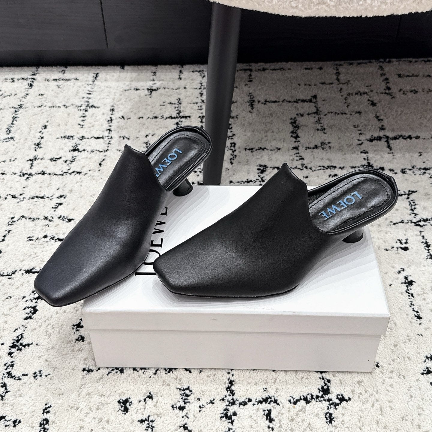 Loewe Emily Mule Black Lambskin 880825