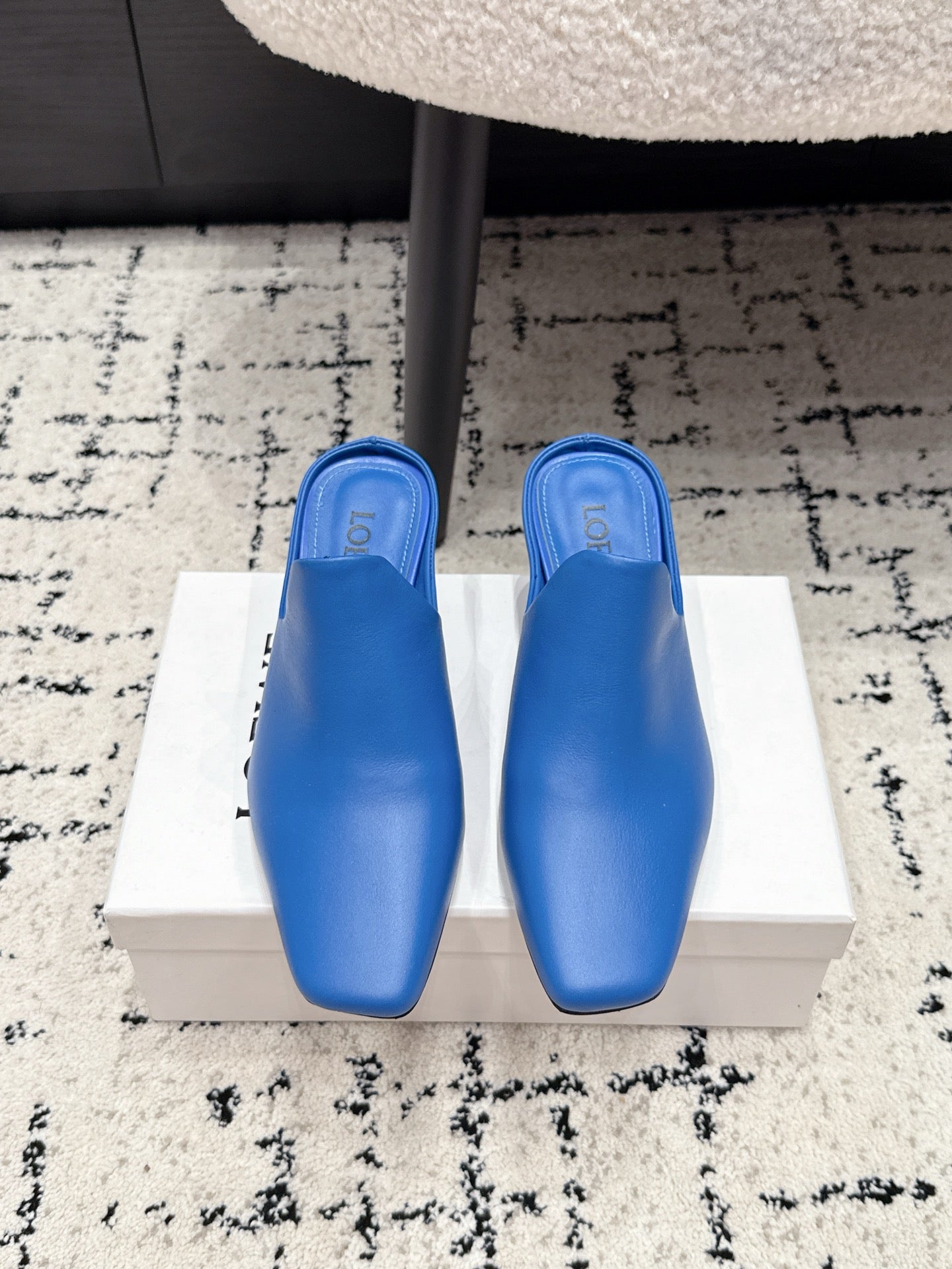 Loewe Emily Mule Blue Lambskin 880826