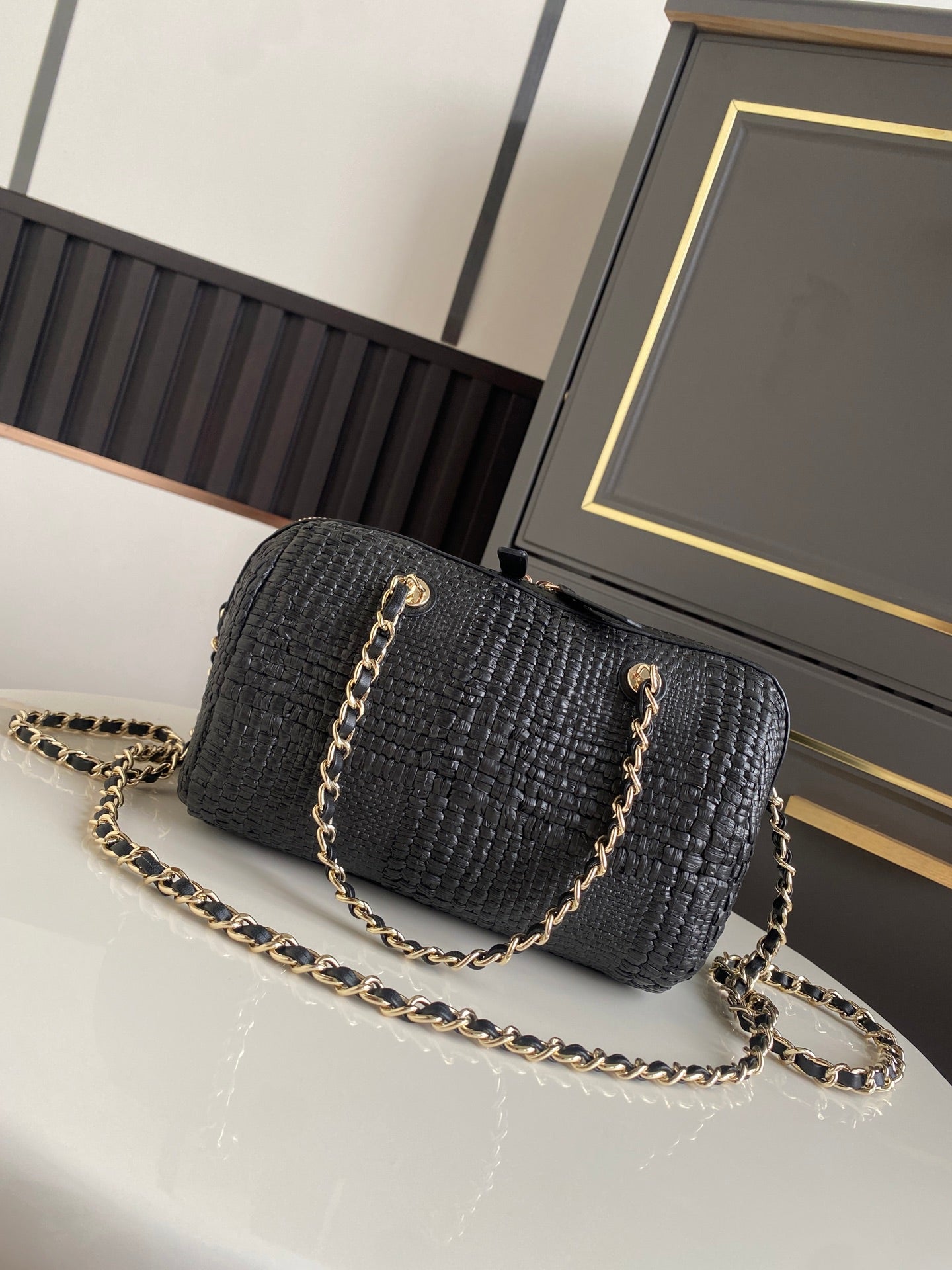 CC 26P AS4474 Mini Bowling Bag 18.5cm Black Woven