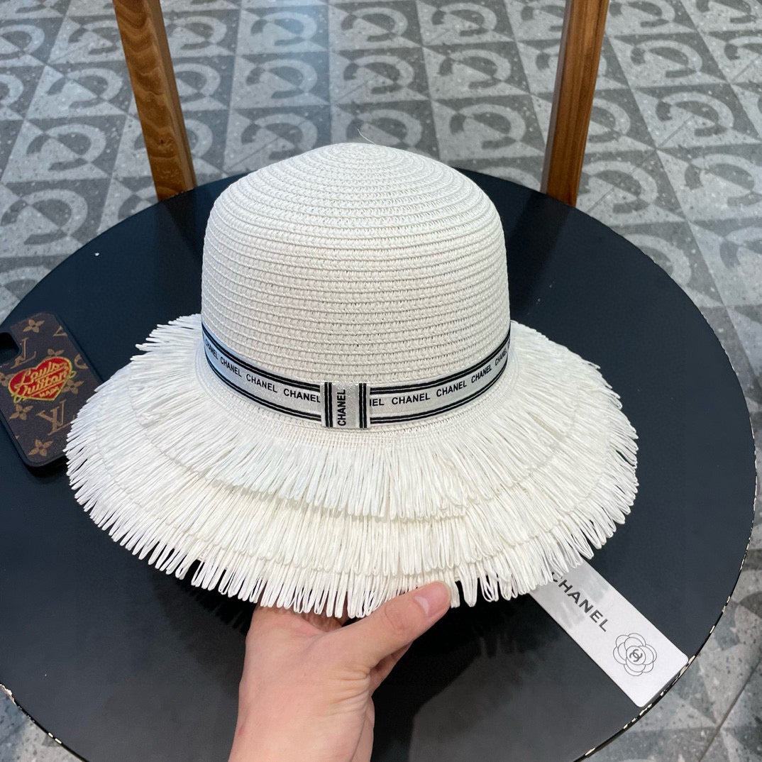 CC Logo Raffia Hat 205628