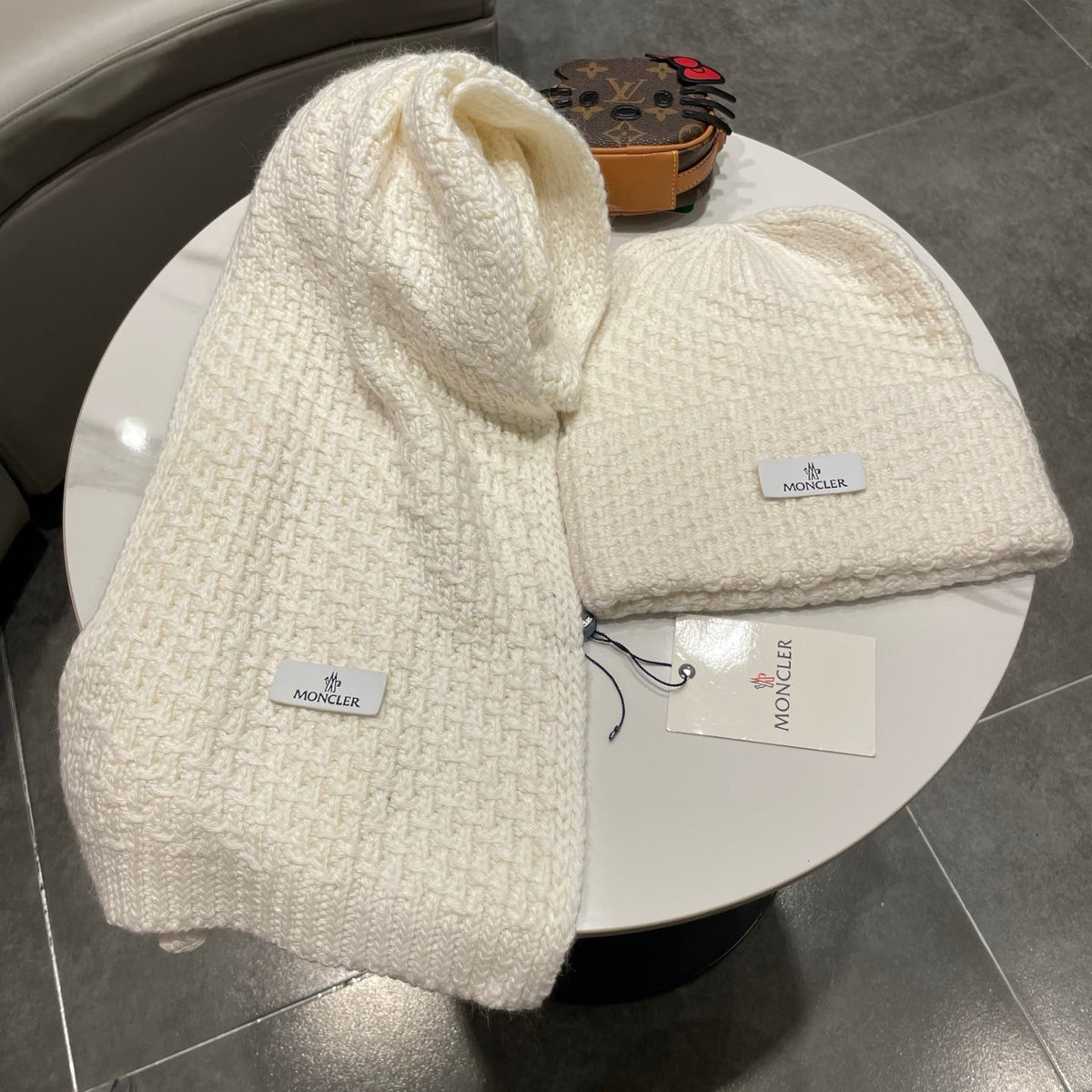 MC 26s Winter Knit Set Cream White Wool 499295