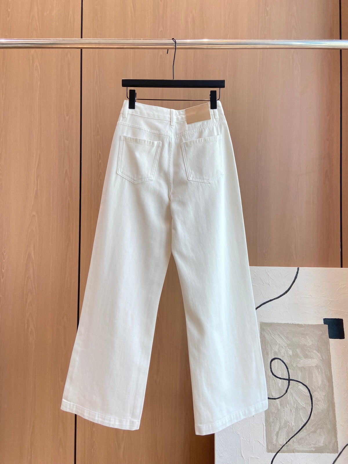 Chanel 2026 Jeans White Denim Cotton 435477