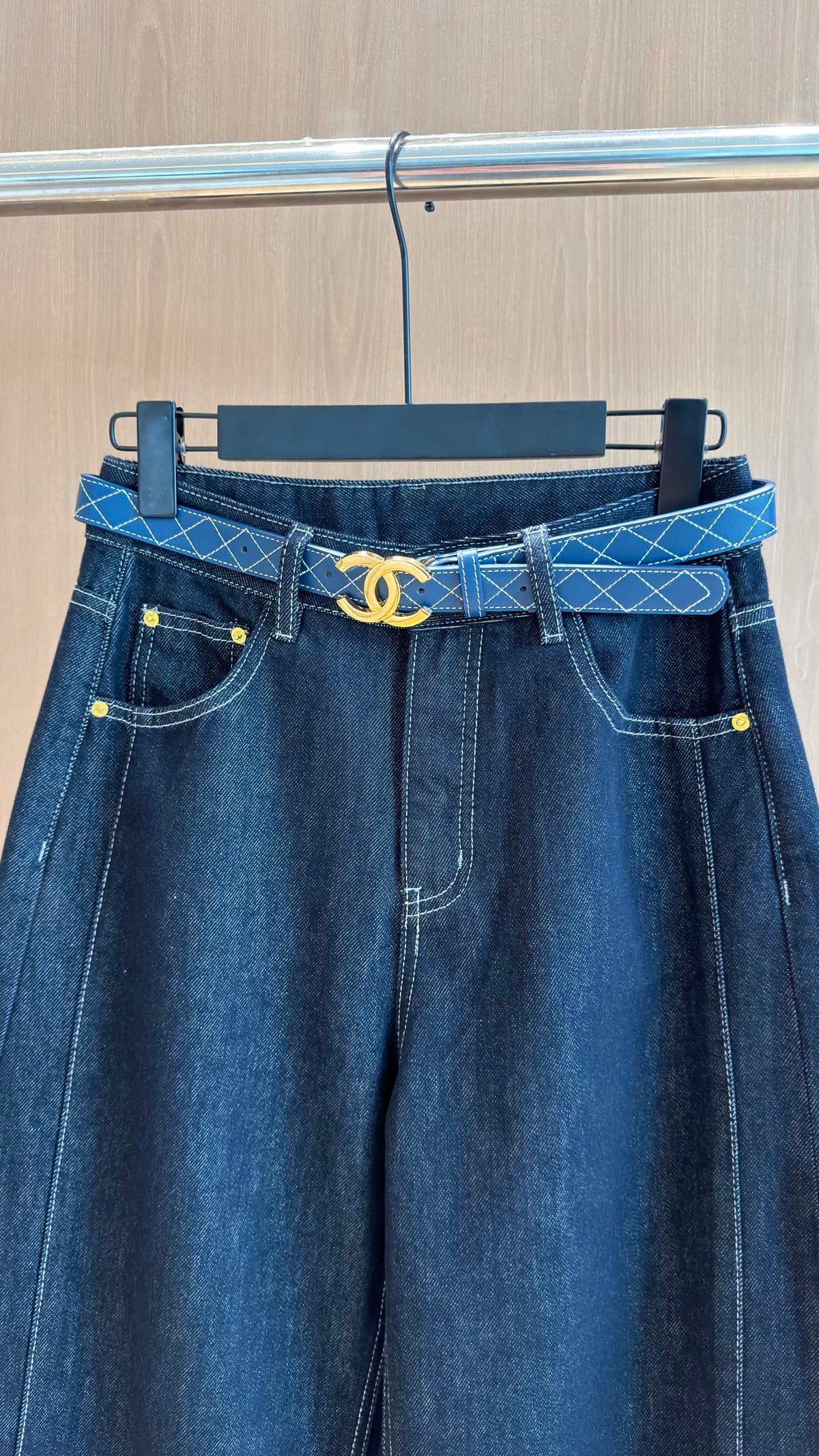 Chanel 2026 Jeans Dark Blue Denim Cotton 435493