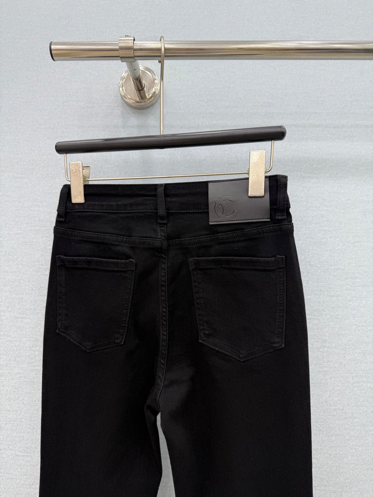 Chanel 2026 Jeans Black Flared Denim Cotton 435466