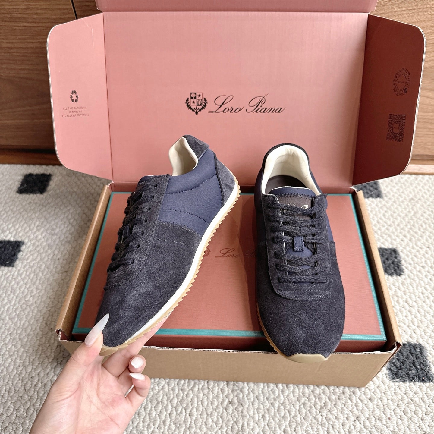 LP Fast Walk Sneaker Dark Blue Suede 924587