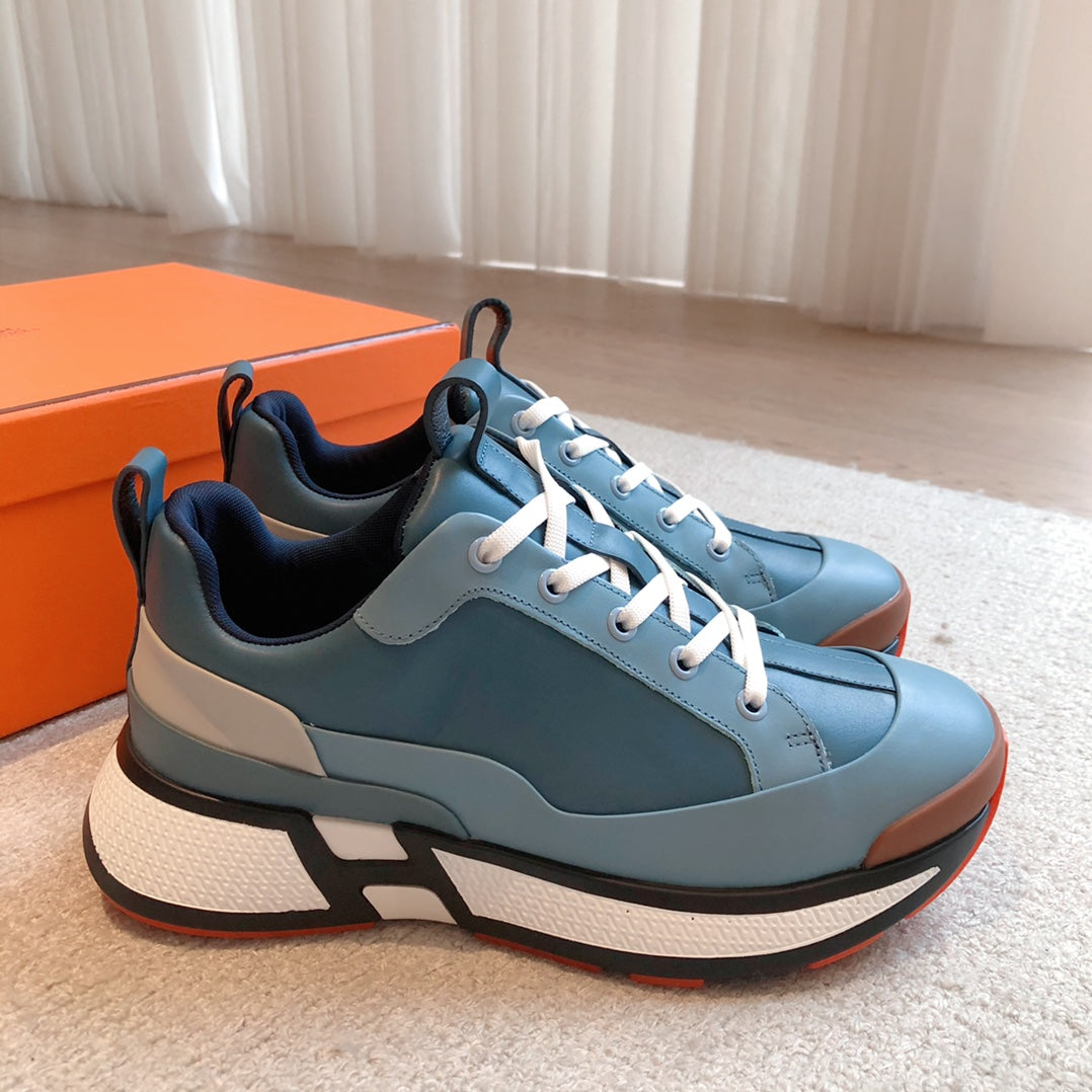 HM Hugo Sneakers Stale Blue Calfskin 933463