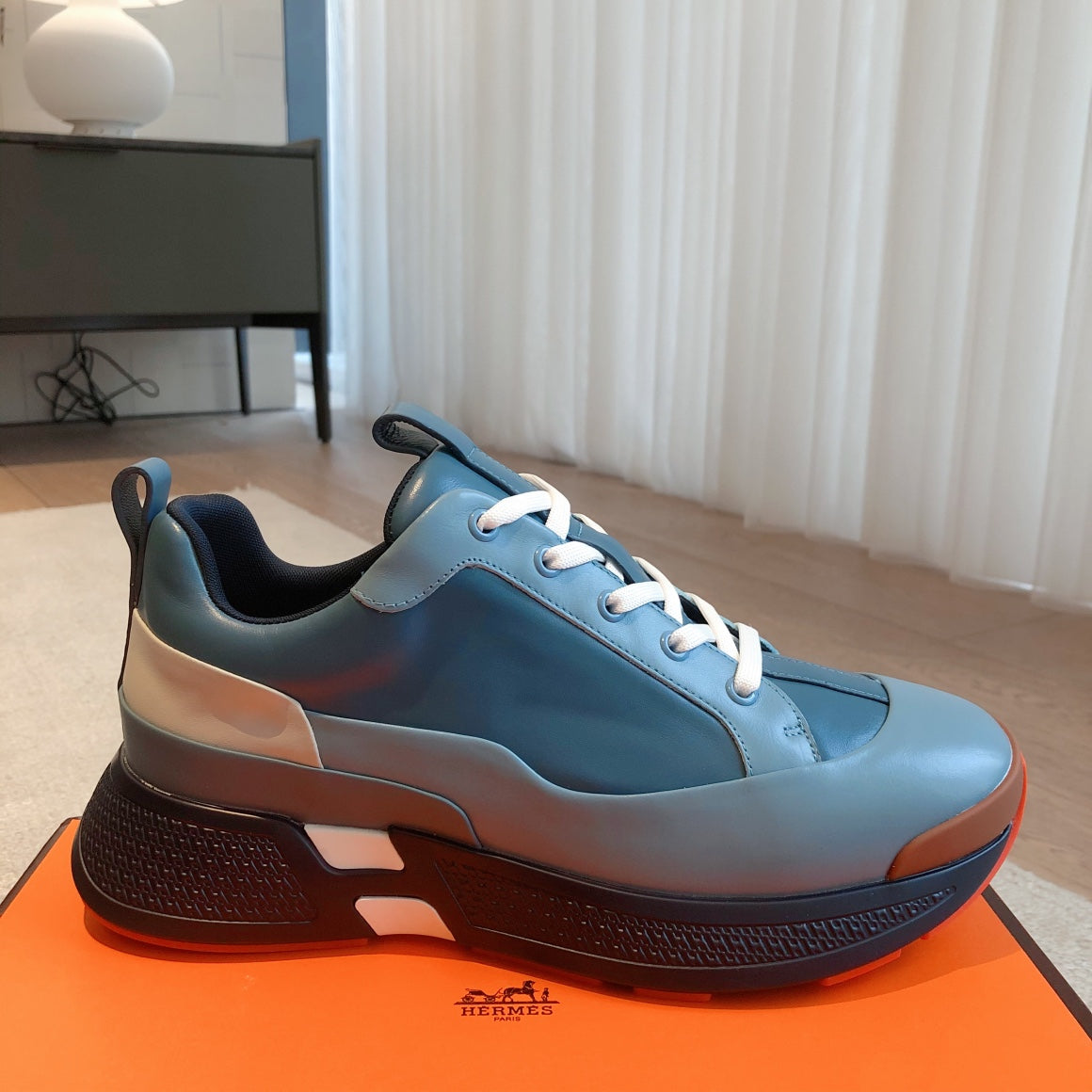 HM Hugo Sneakers Dark Blue Calfskin 933468