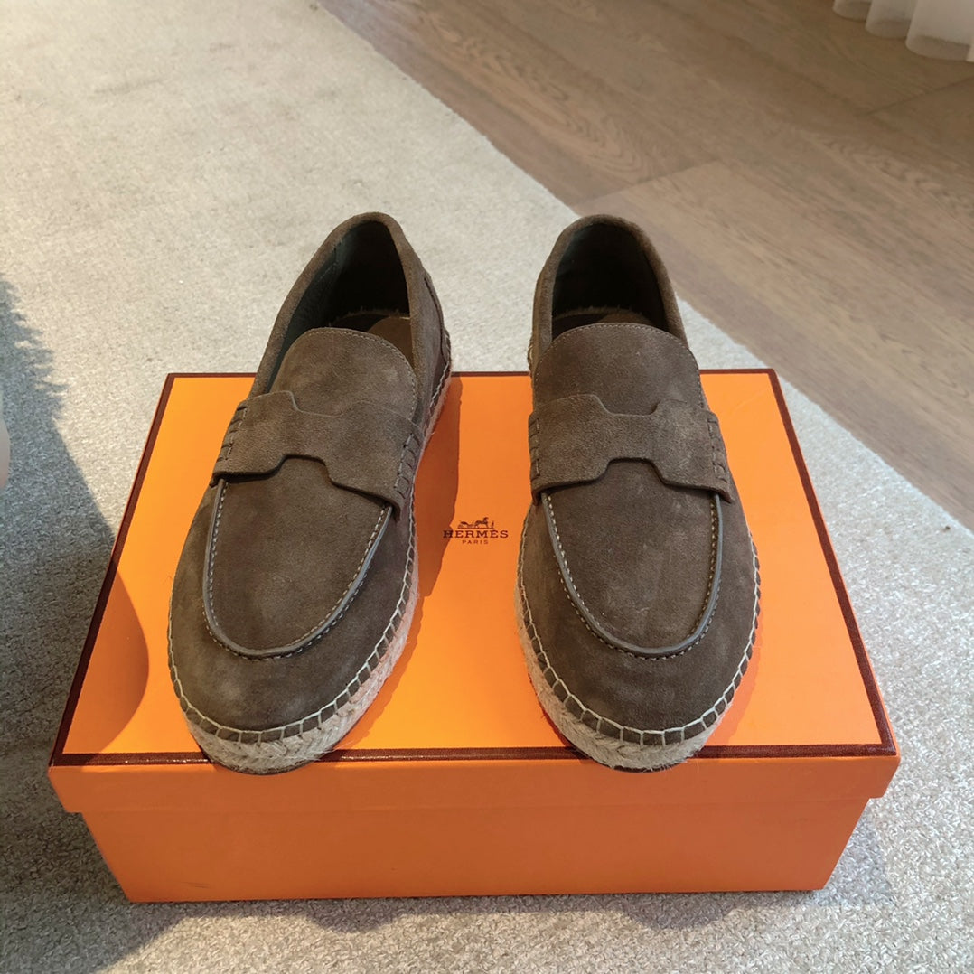 HM Trip Espadrille Chocolate Suede