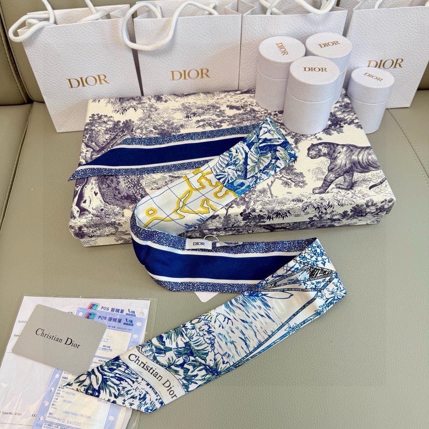 Dior 26s Scarf 100cm In Silk 305845