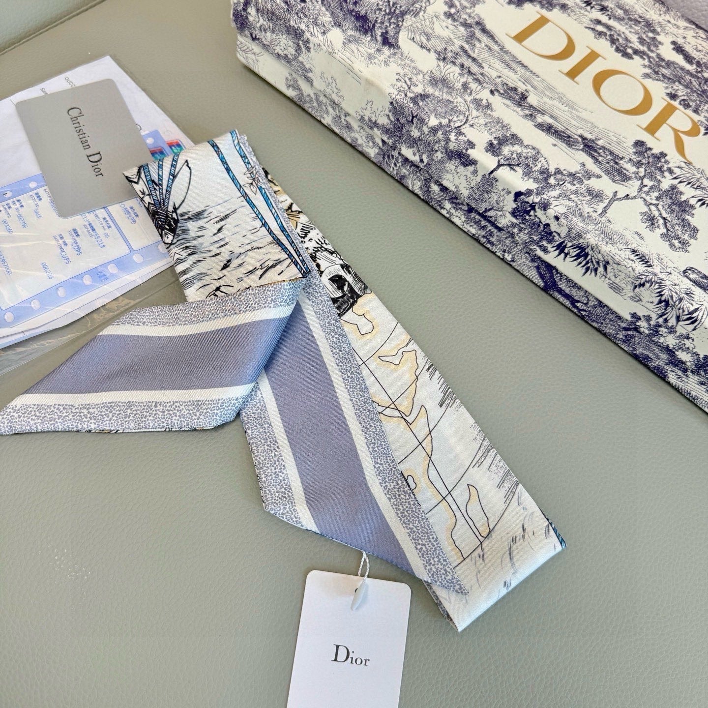 Dior 26s Scarf 100cm In Silk 305846