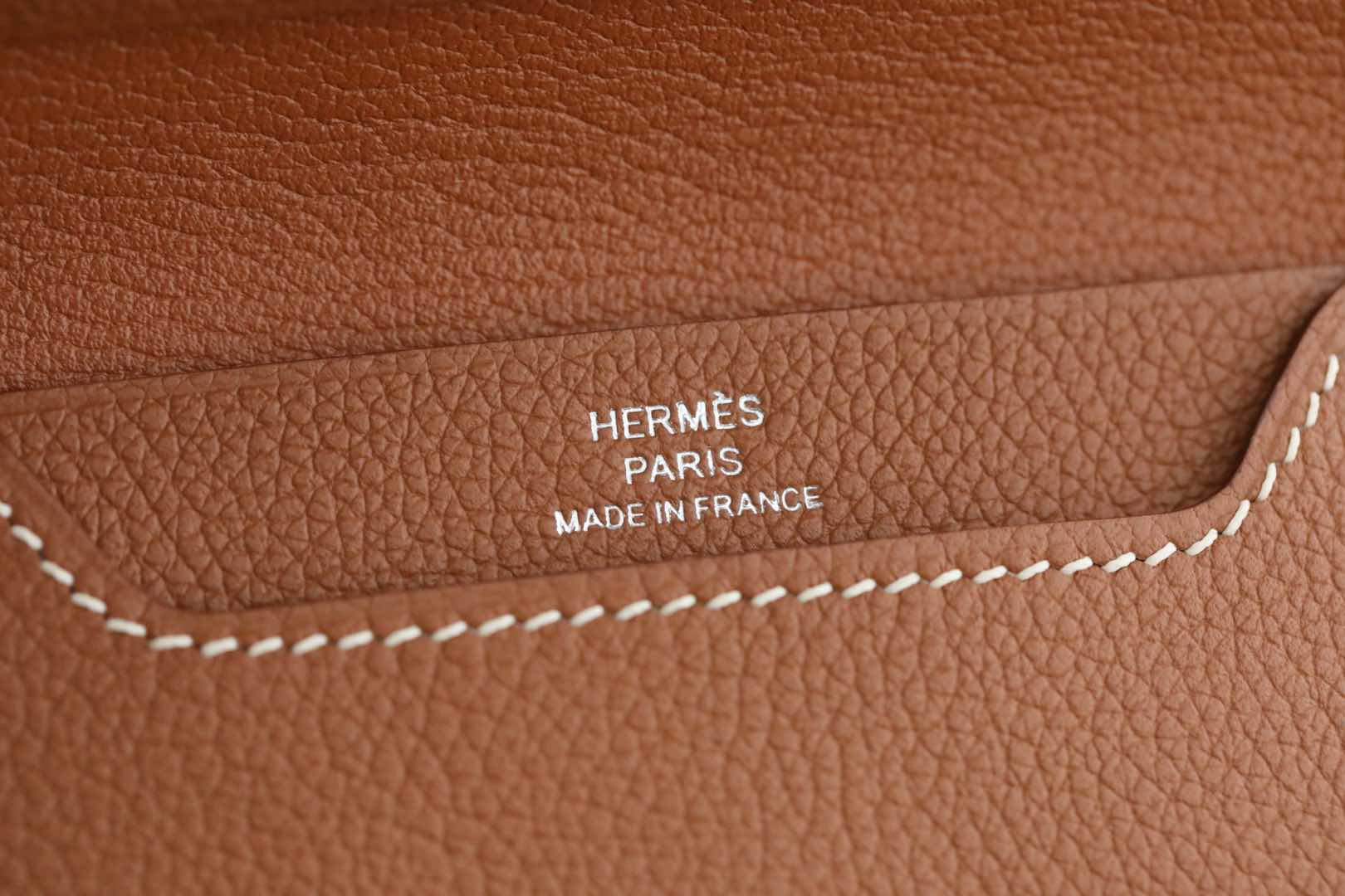 HM R.M.S Card Holder Brown Togo Leather 284473