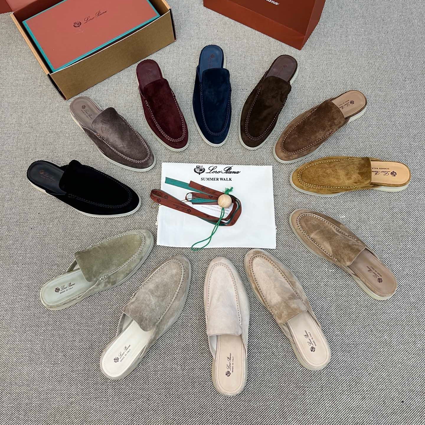 Loro Piana 2026 Summer Walk Mule Suede 921954